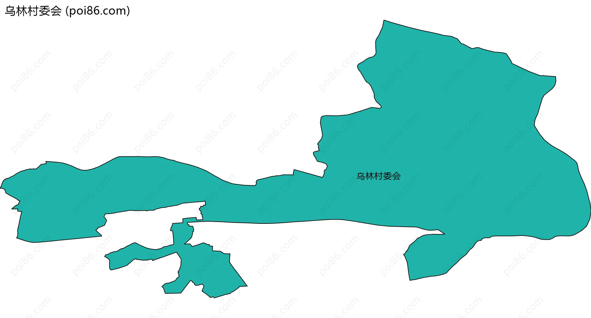 乌林村委会边界地图