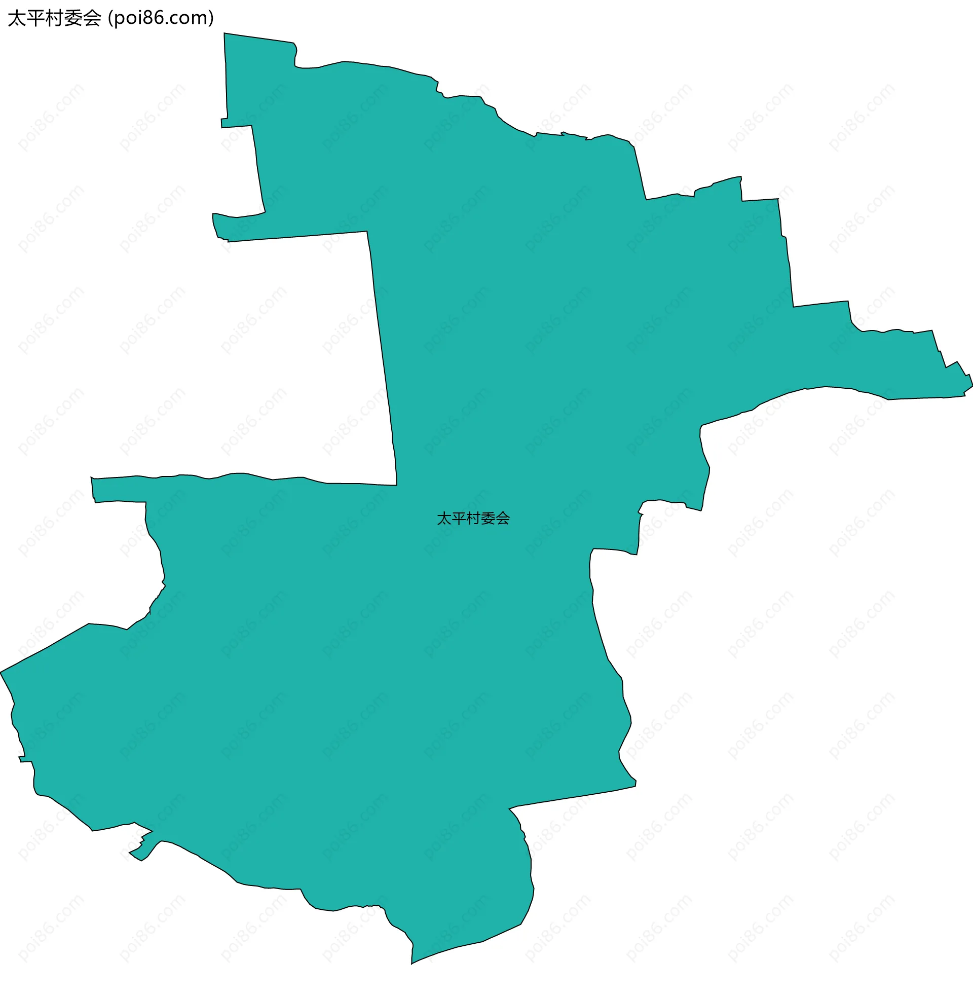 太平村委会边界地图