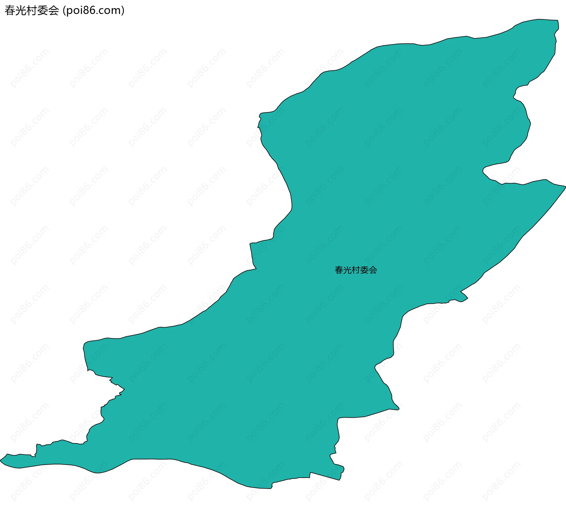 春光村委会边界地图