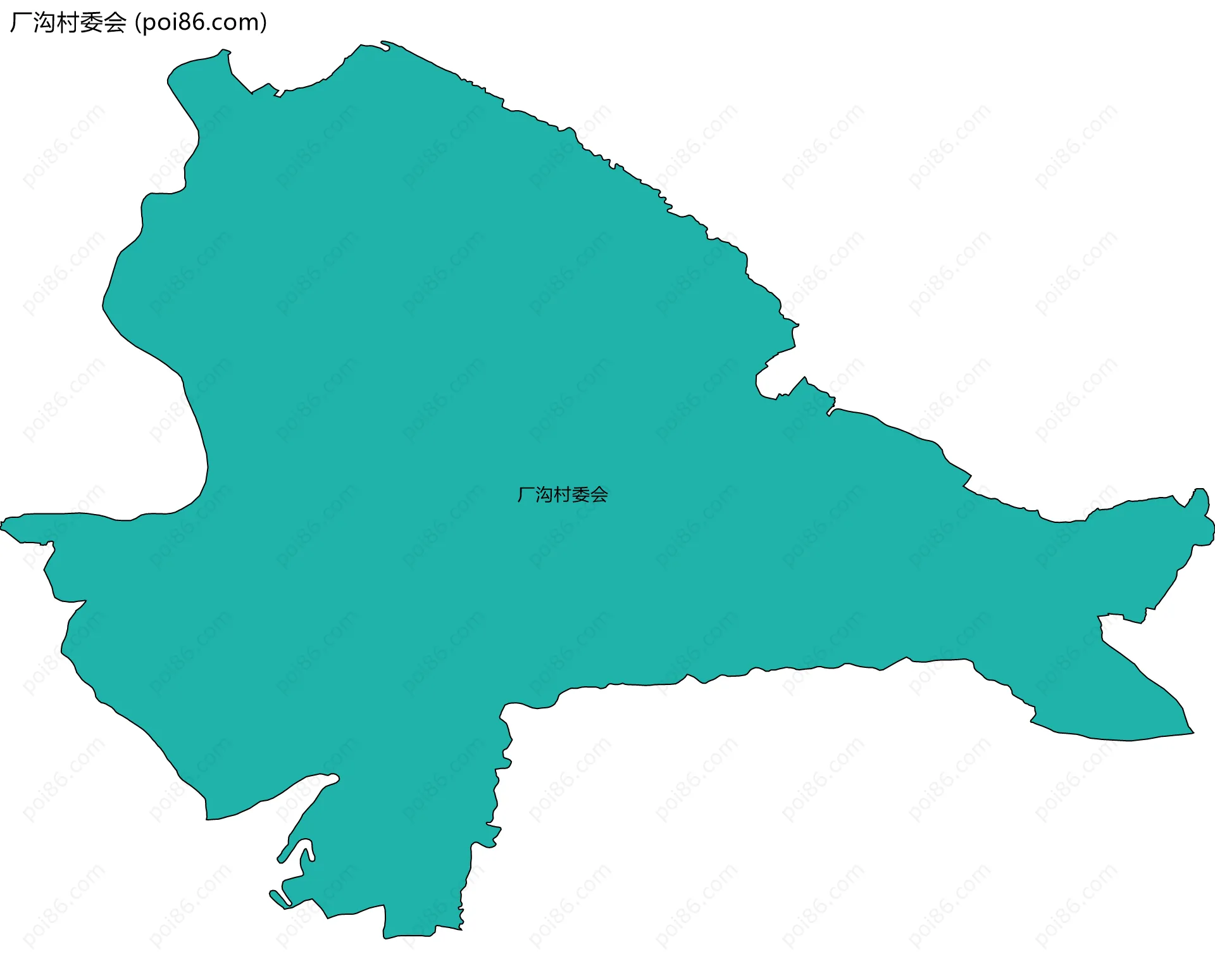 厂沟村委会边界地图