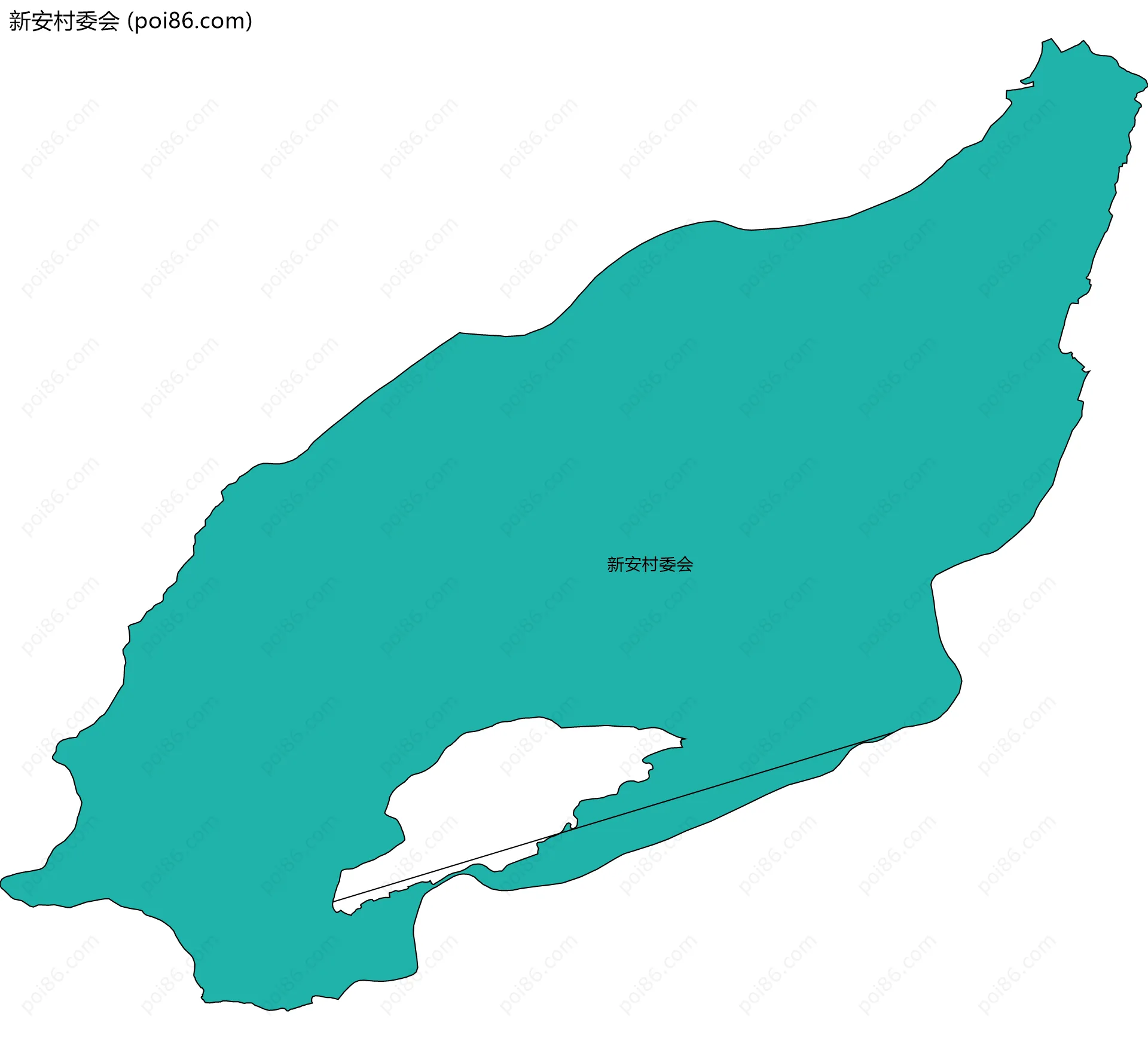 新安村委会边界地图