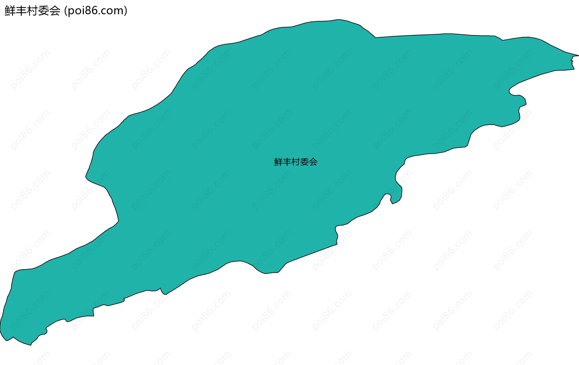 鲜丰村委会边界地图