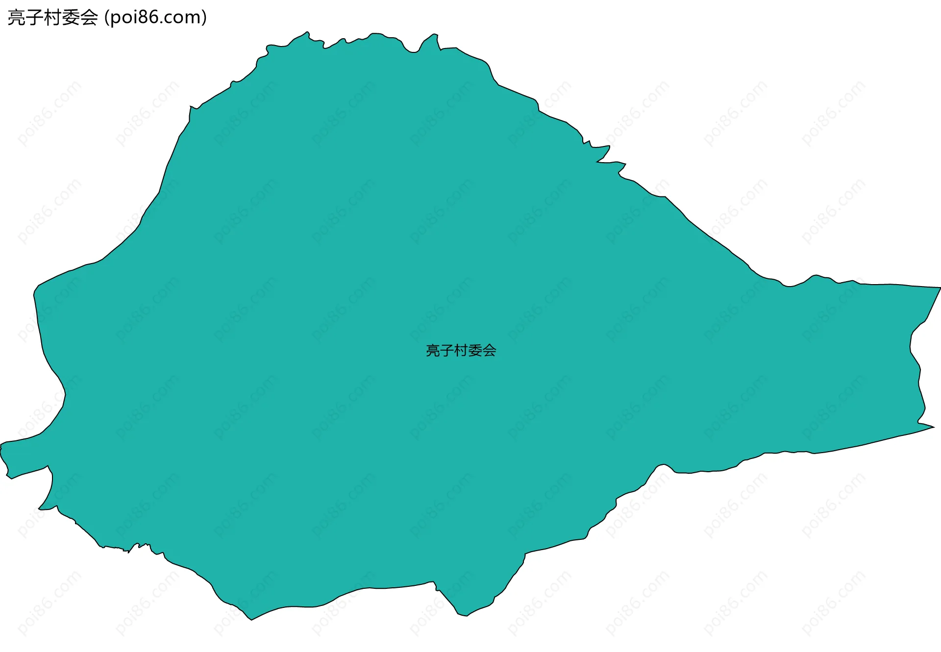 亮子村委会边界地图