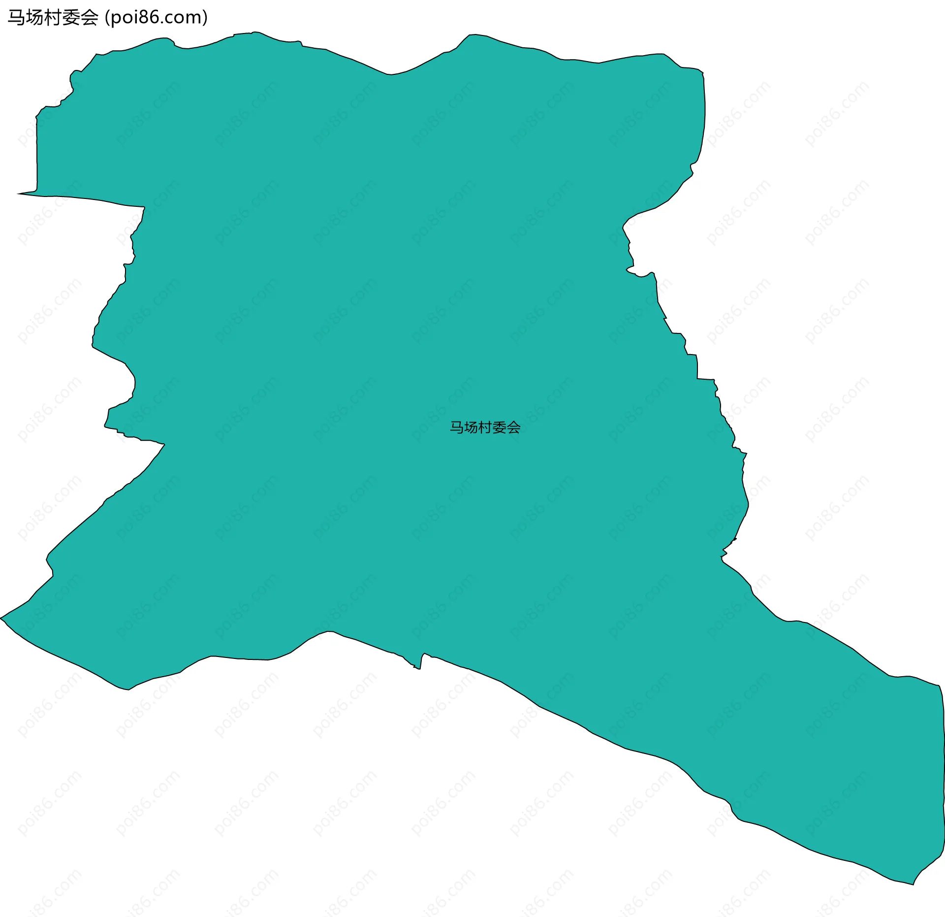 马场村委会边界地图