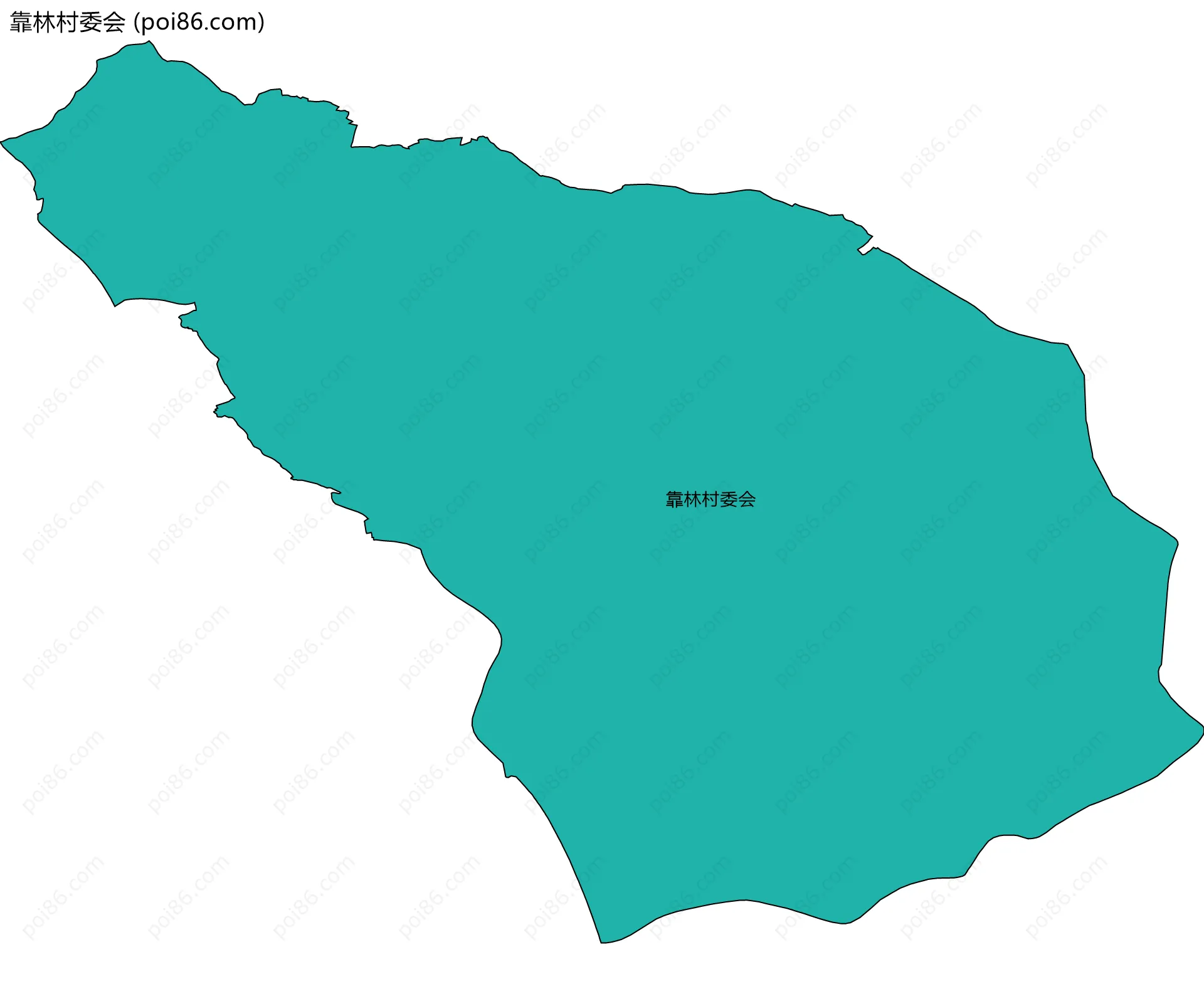 靠林村委会边界地图