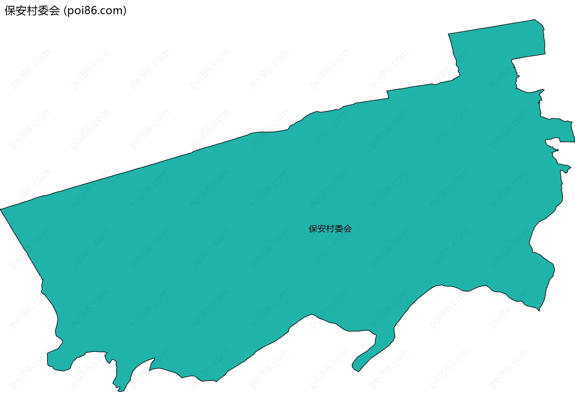 保安村委会边界地图