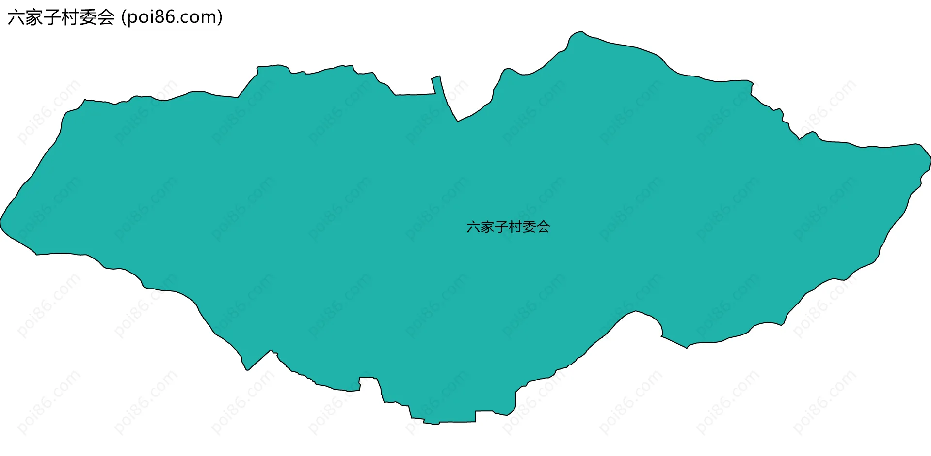 六家子村委会边界地图