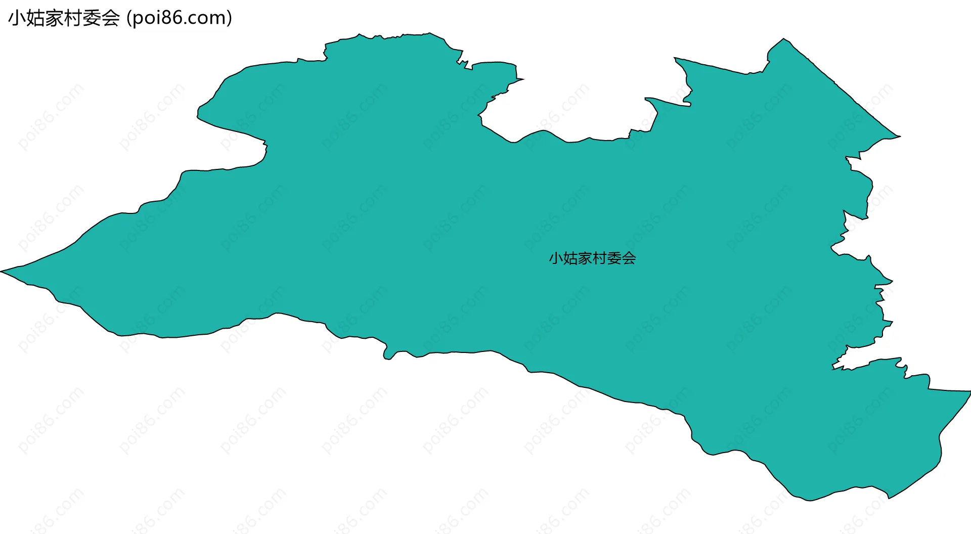 小姑家村委会边界地图