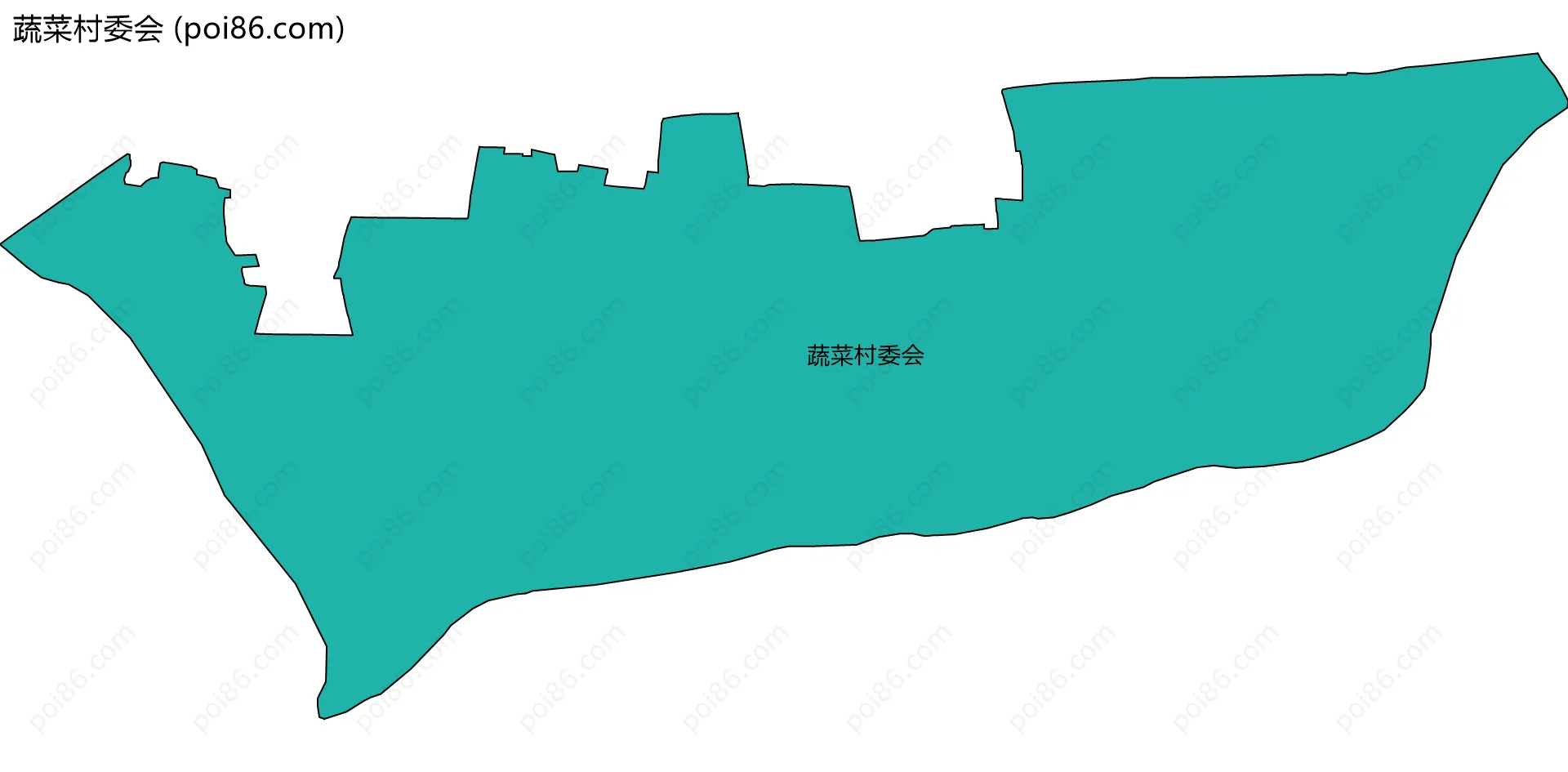 蔬菜村委会边界地图