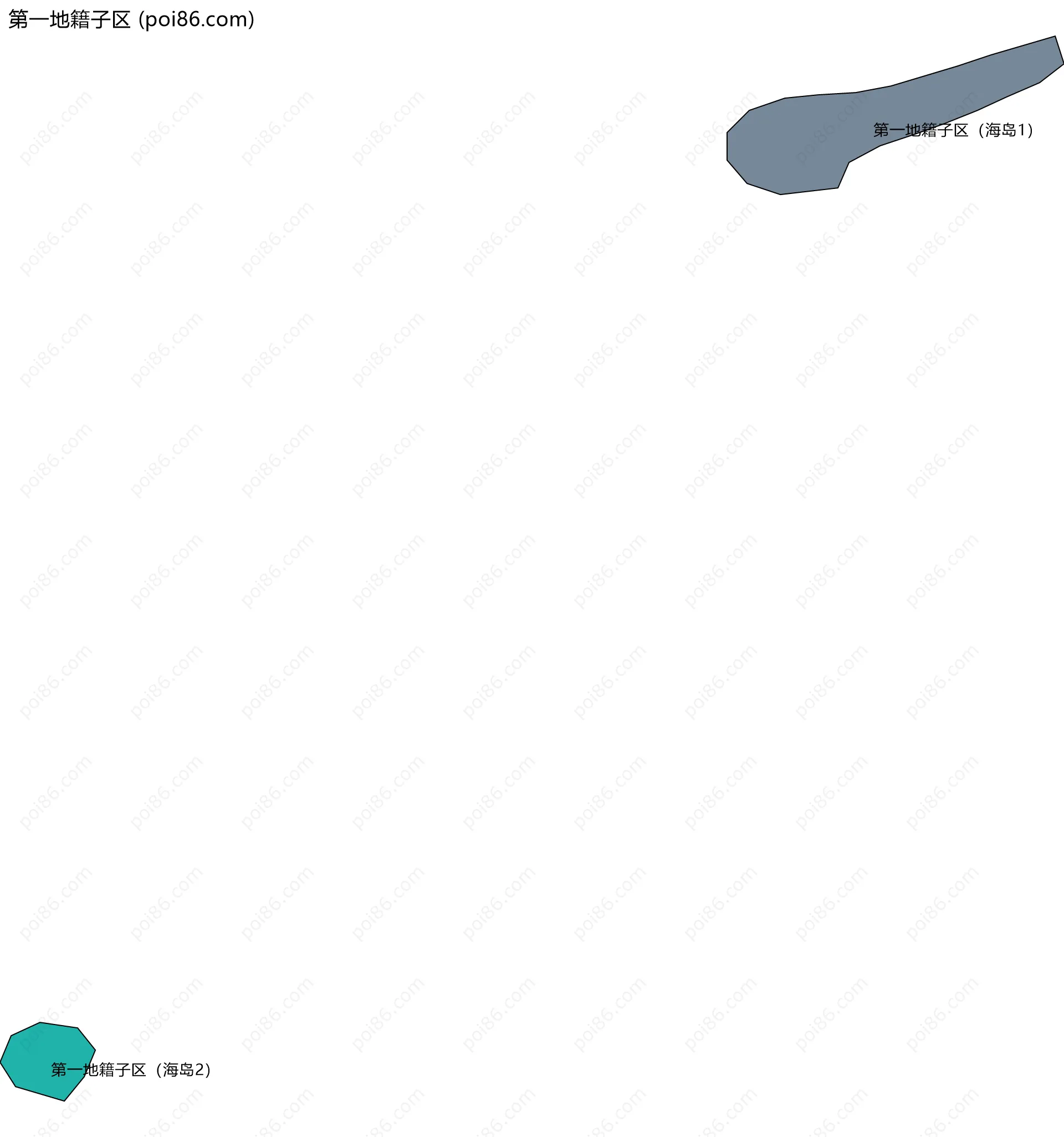 第一地籍子区边界地图(五级行政区划)