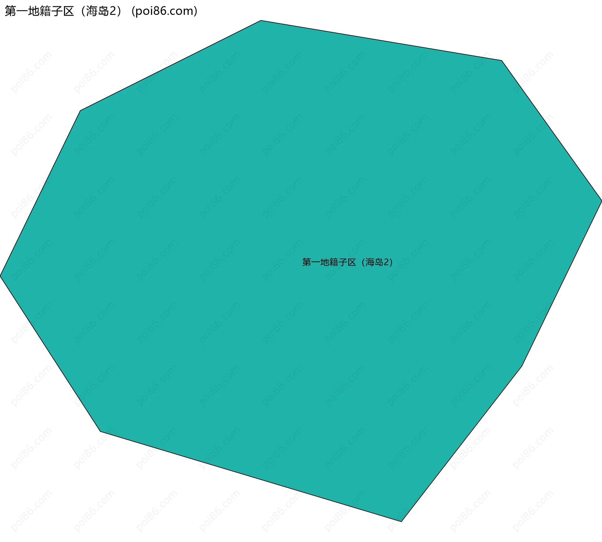 第一地籍子区（海岛2）边界地图