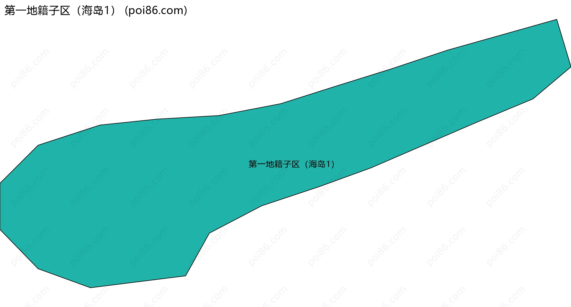 第一地籍子区（海岛1）边界地图
