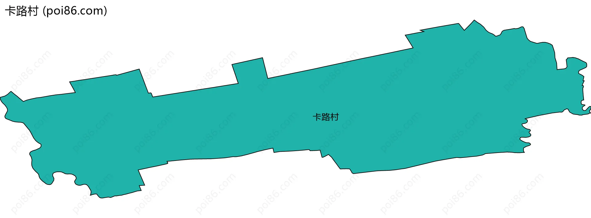 卡路村边界地图