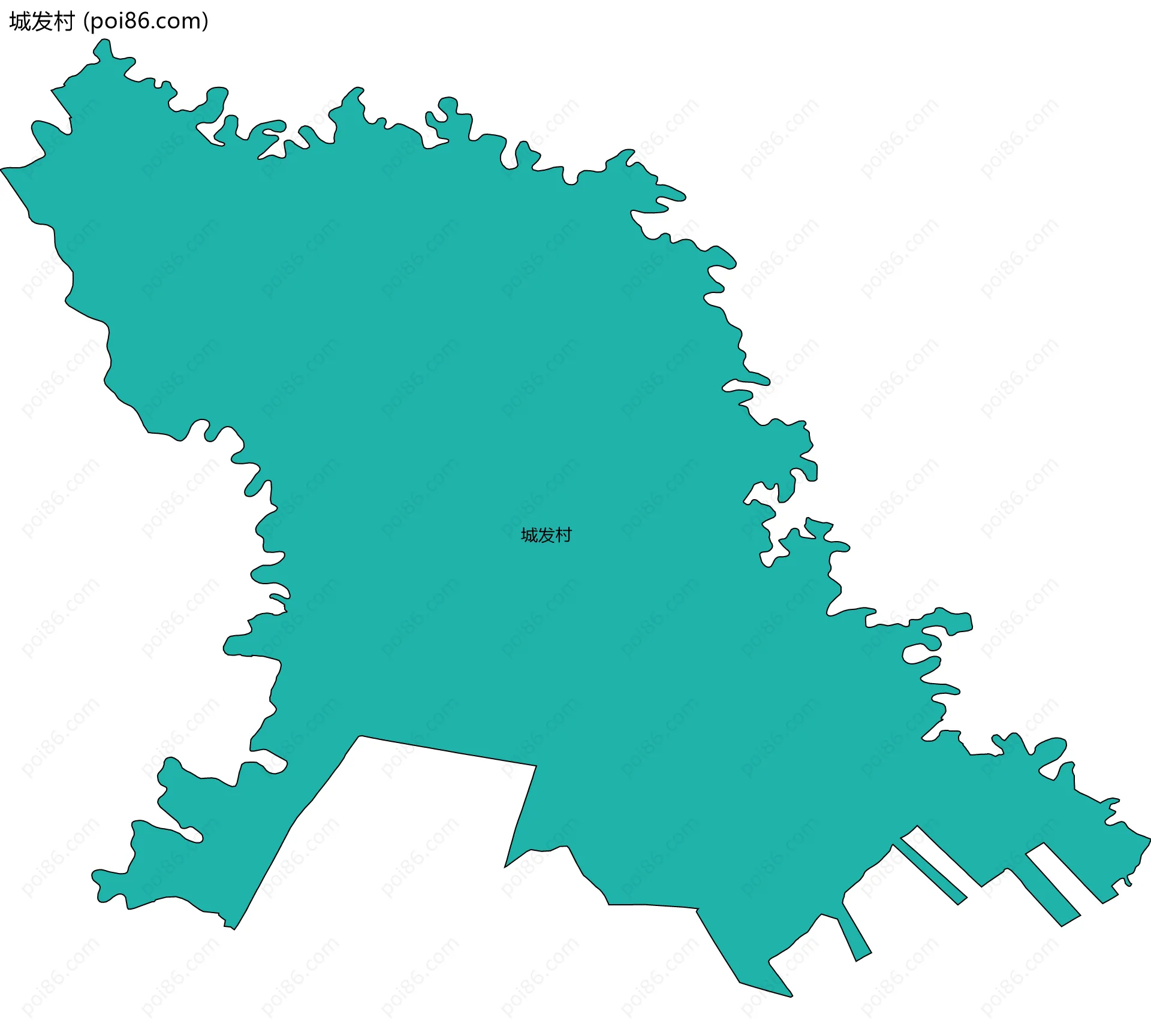 城发村边界地图