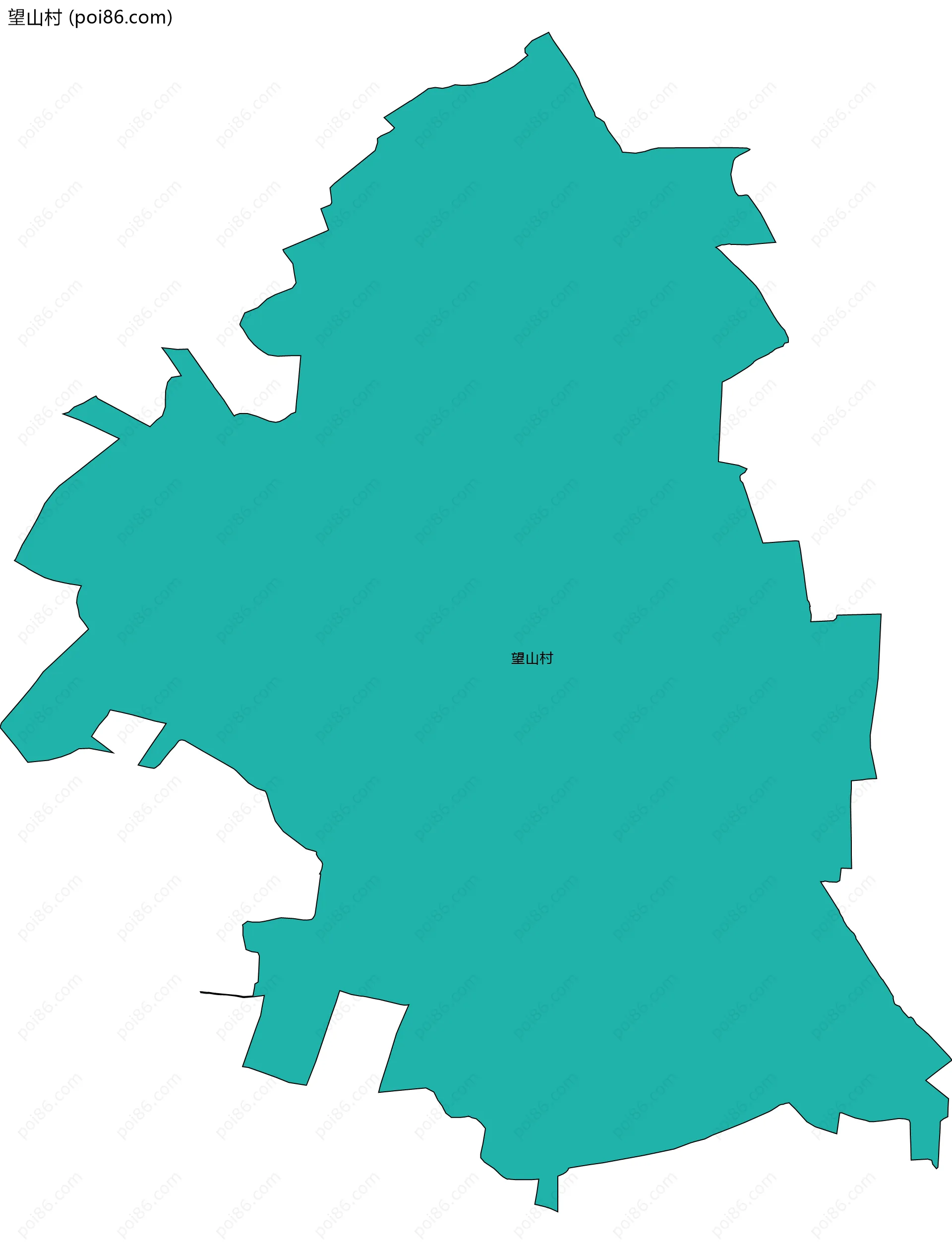 望山村边界地图