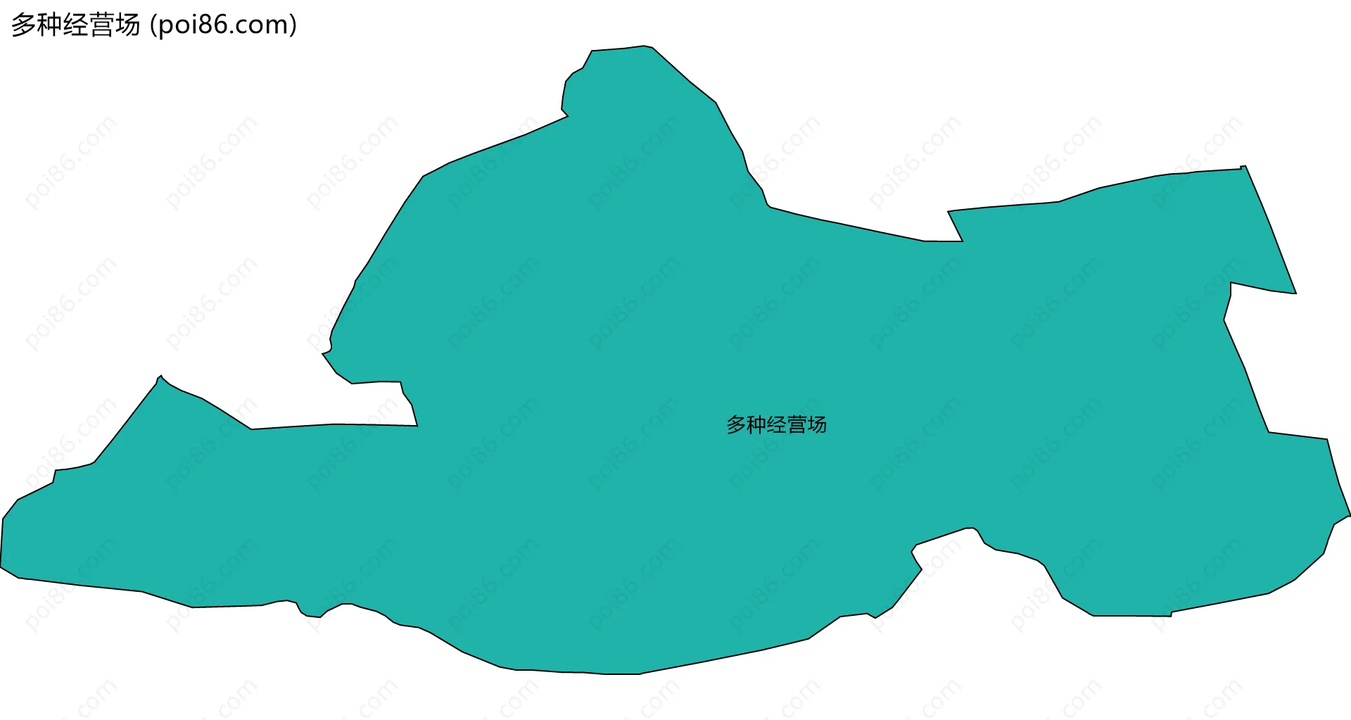 多种经营场边界地图