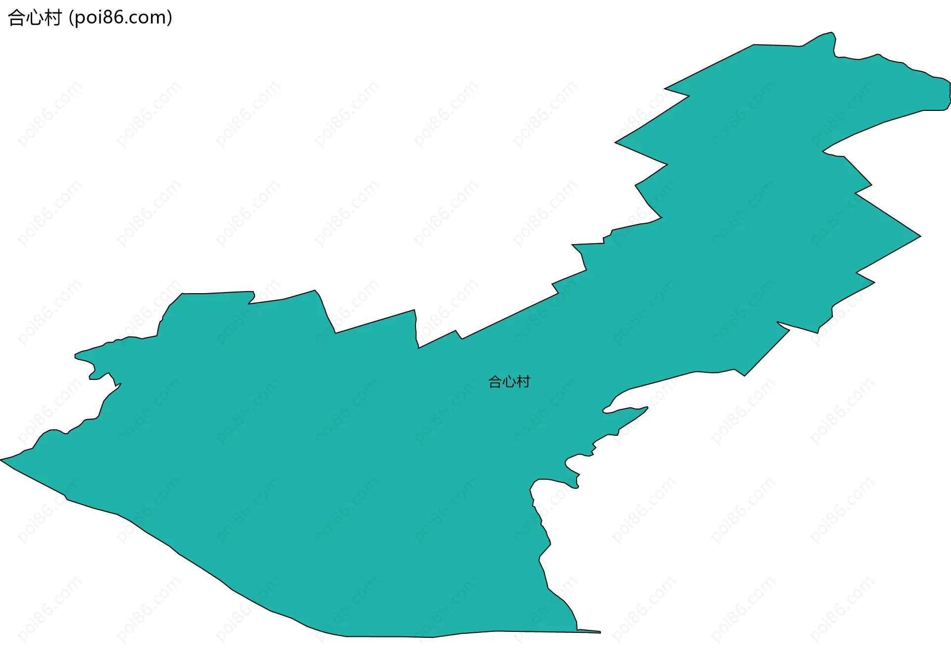 合心村边界地图