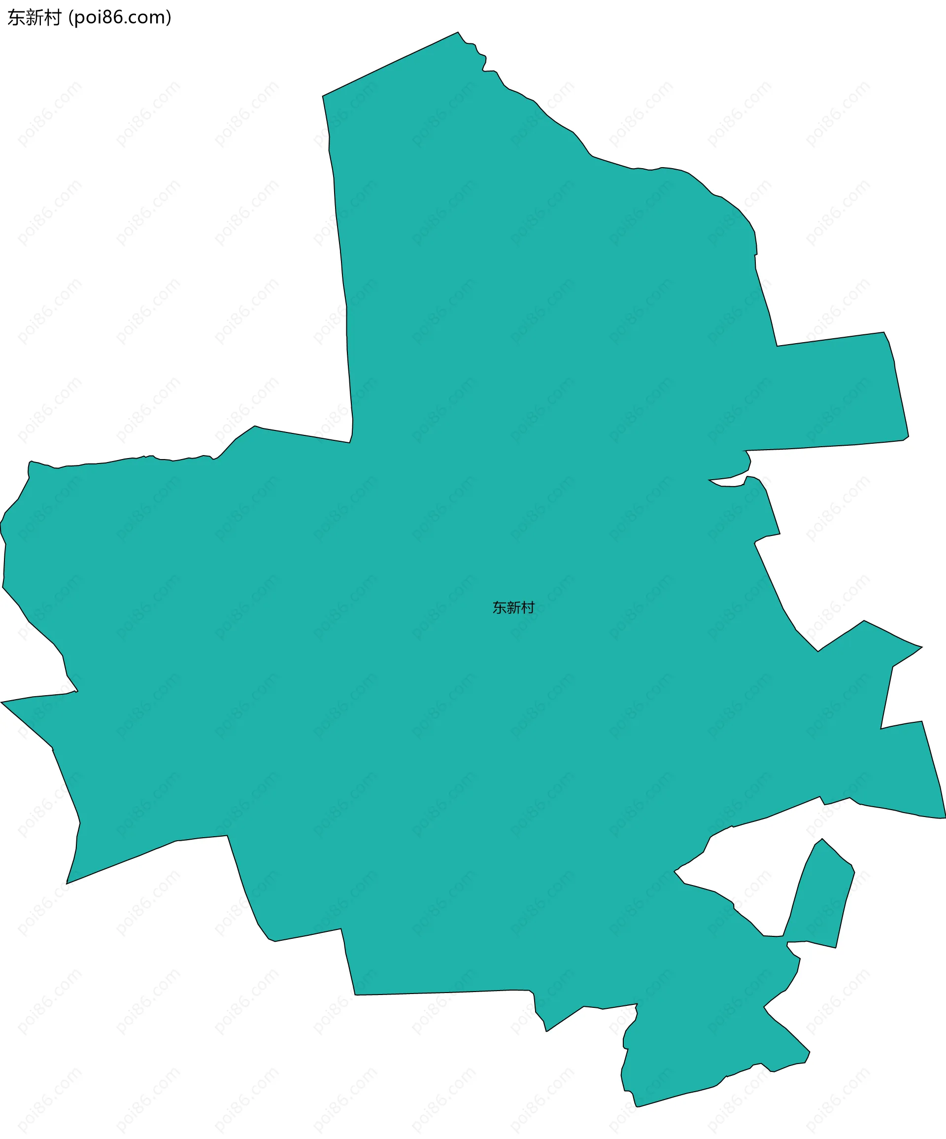 东新村边界地图