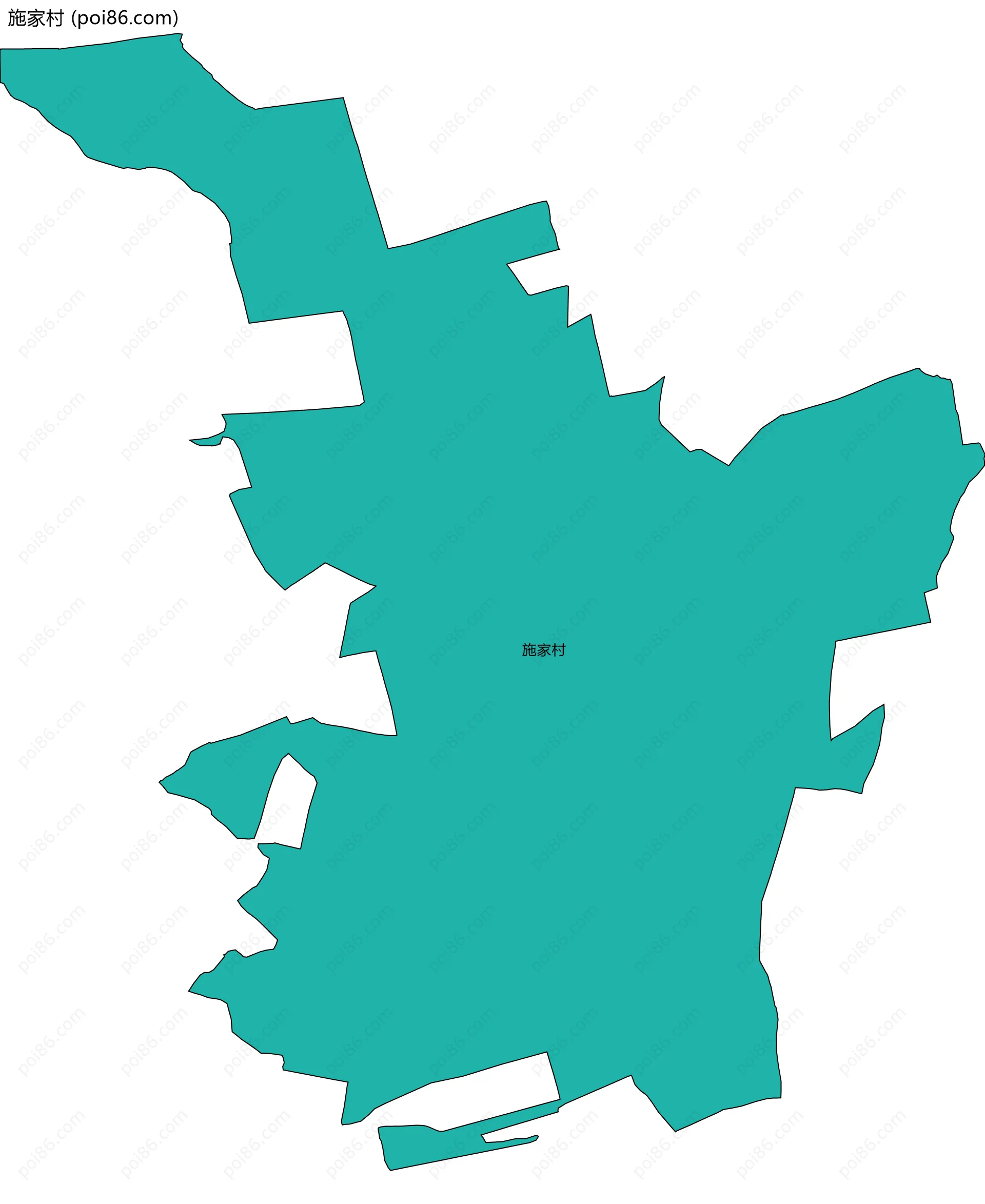 施家村边界地图
