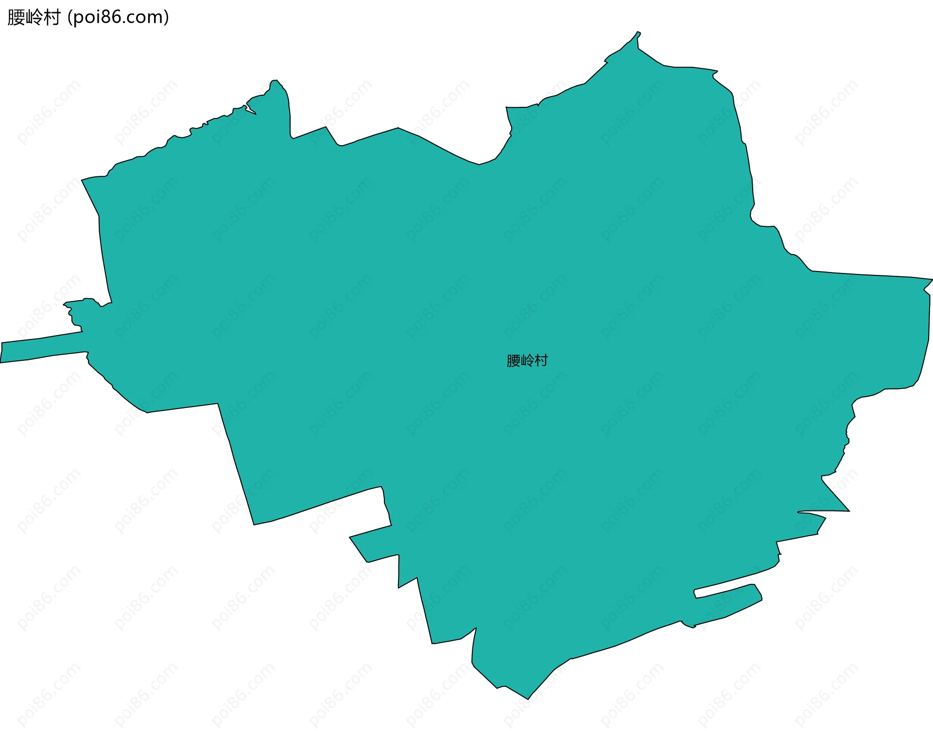 腰岭村边界地图