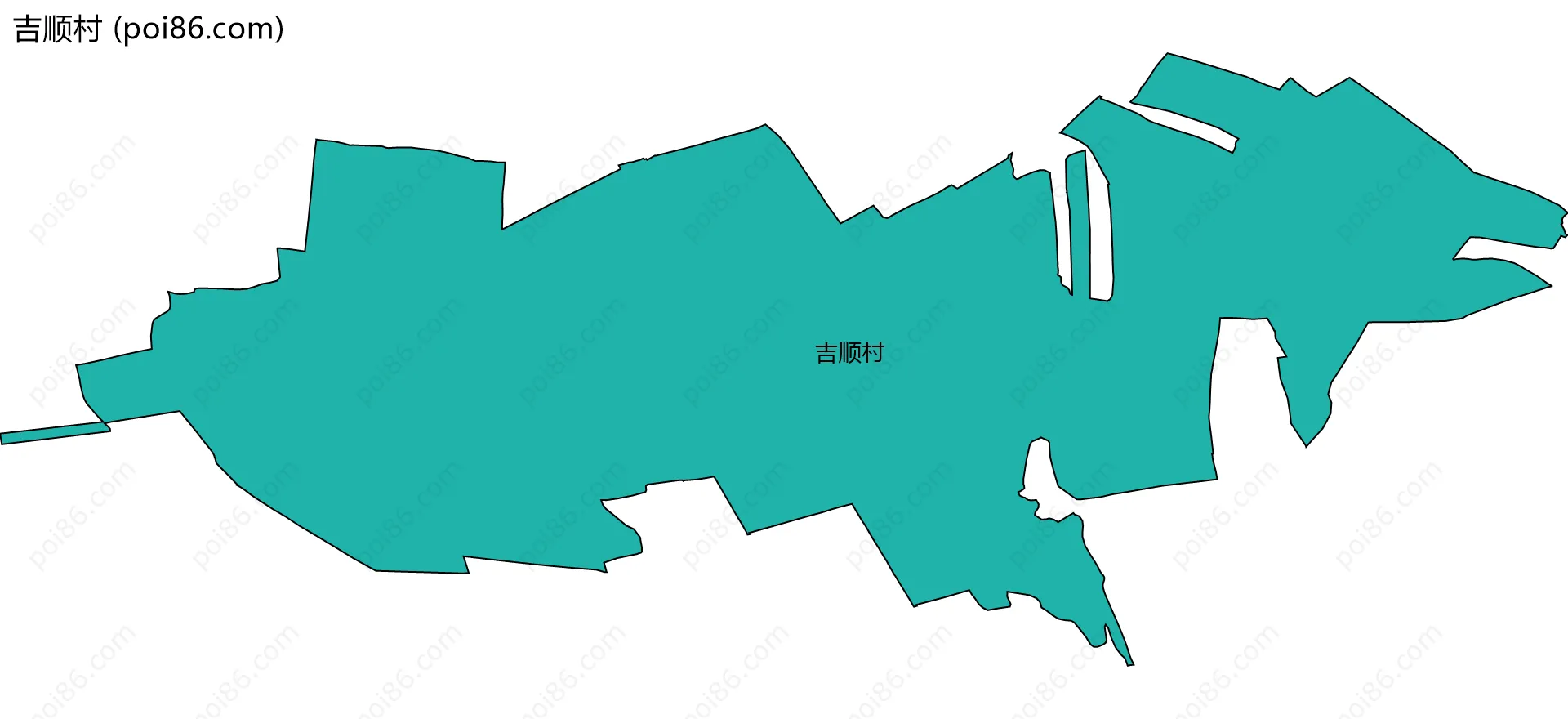 吉顺村边界地图