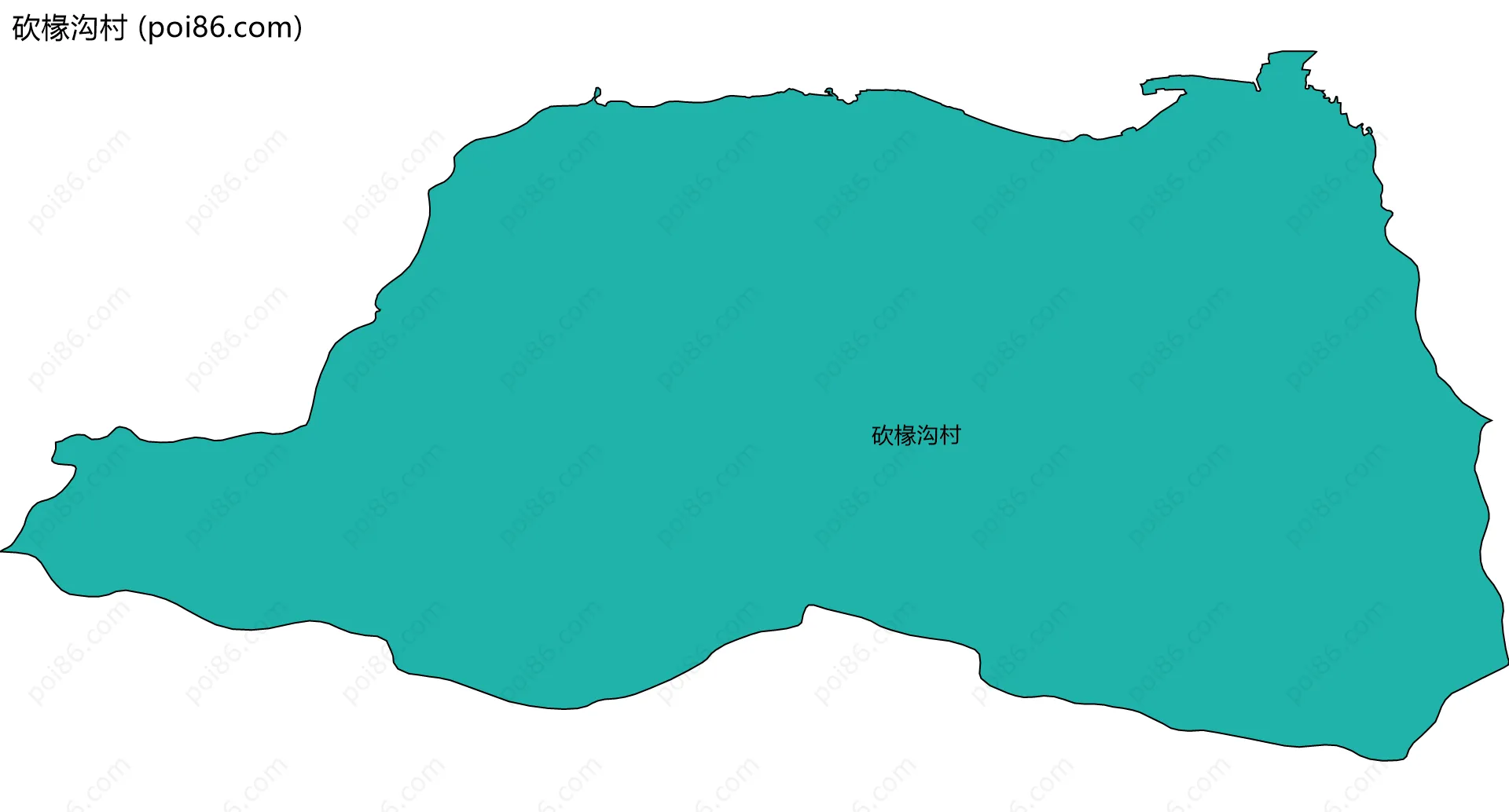 砍椽沟村边界地图