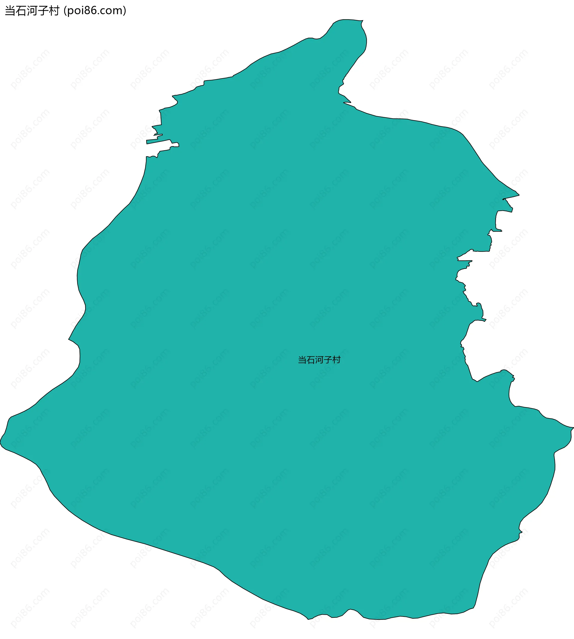 当石河子村边界地图