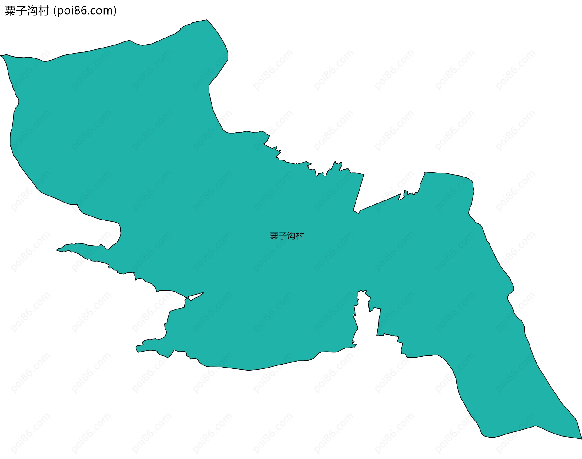 粟子沟村边界地图
