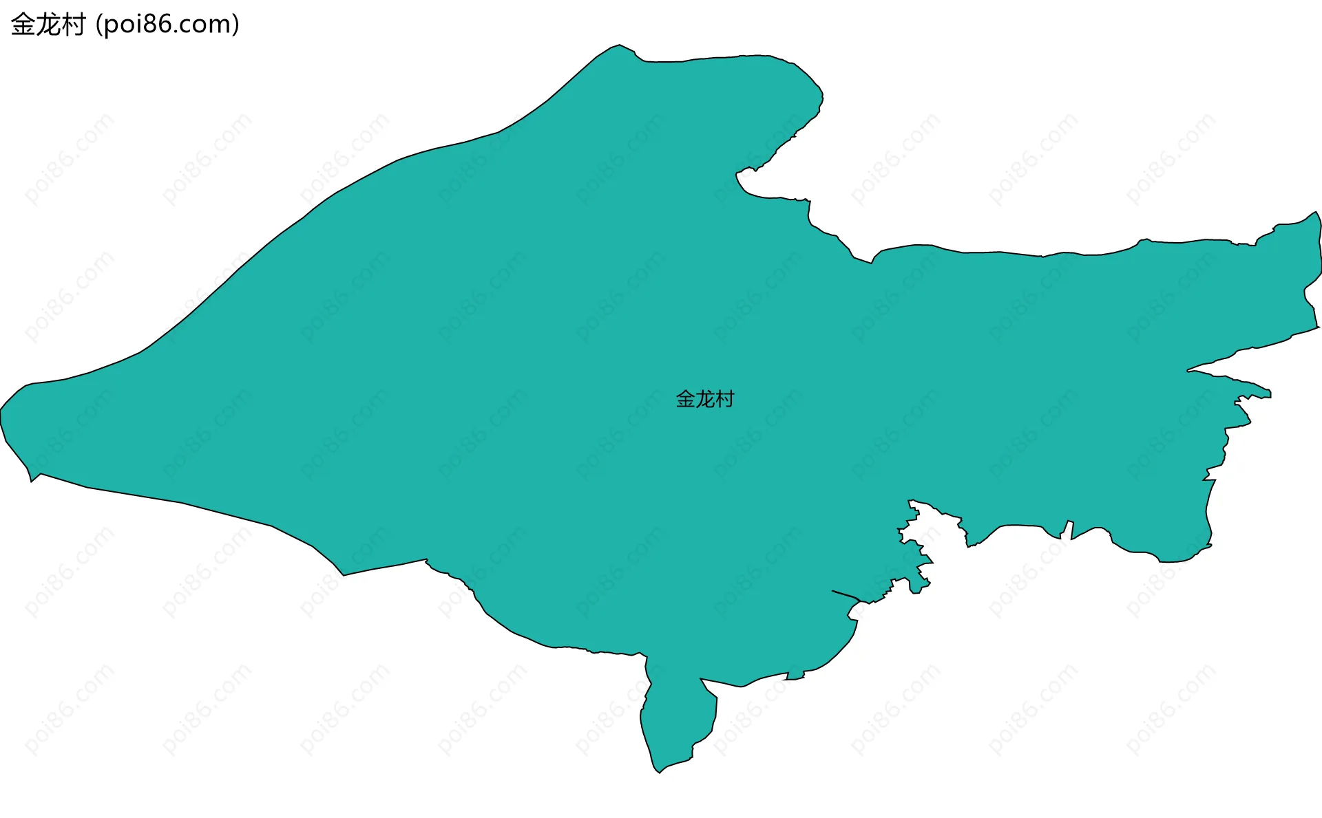 金龙村边界地图