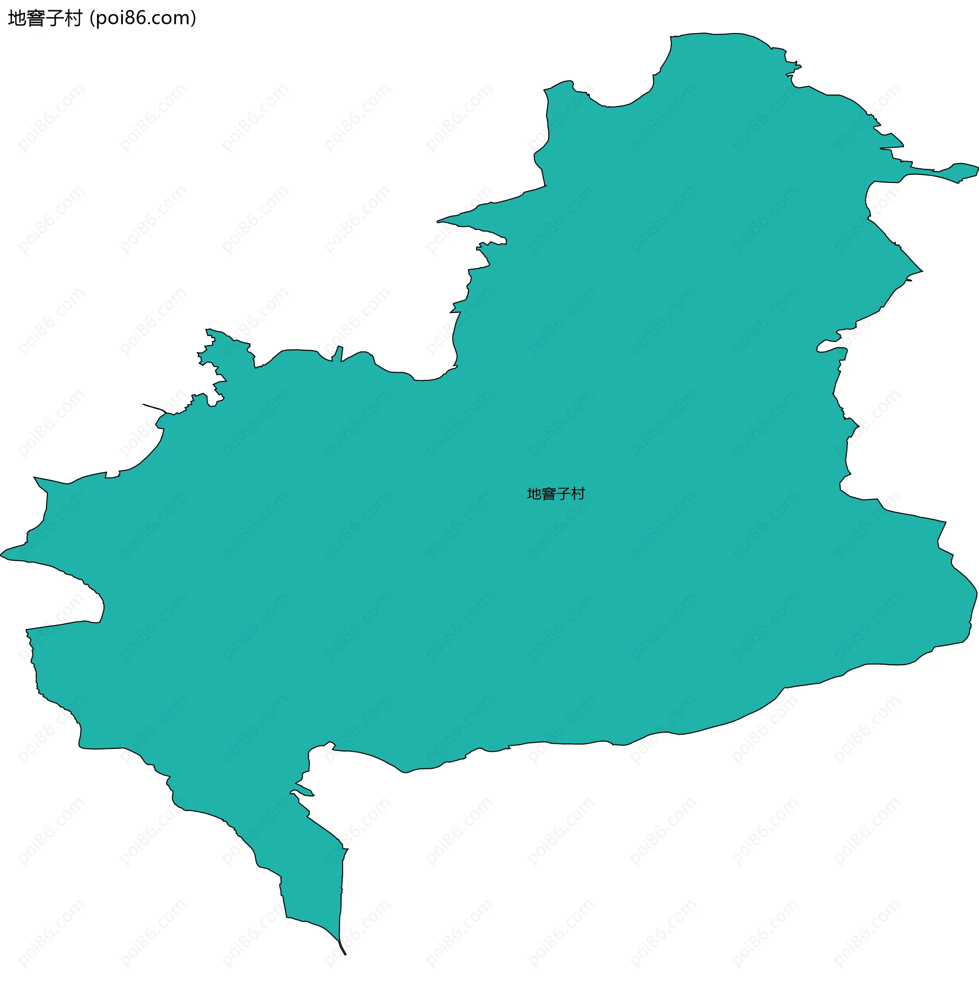 地窨子村边界地图