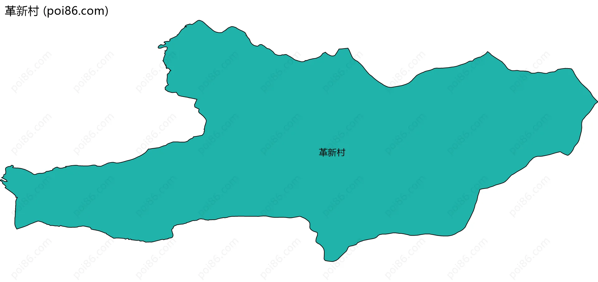 革新村边界地图