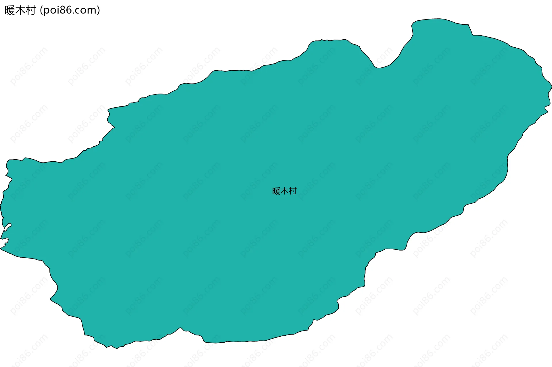 暖木村边界地图
