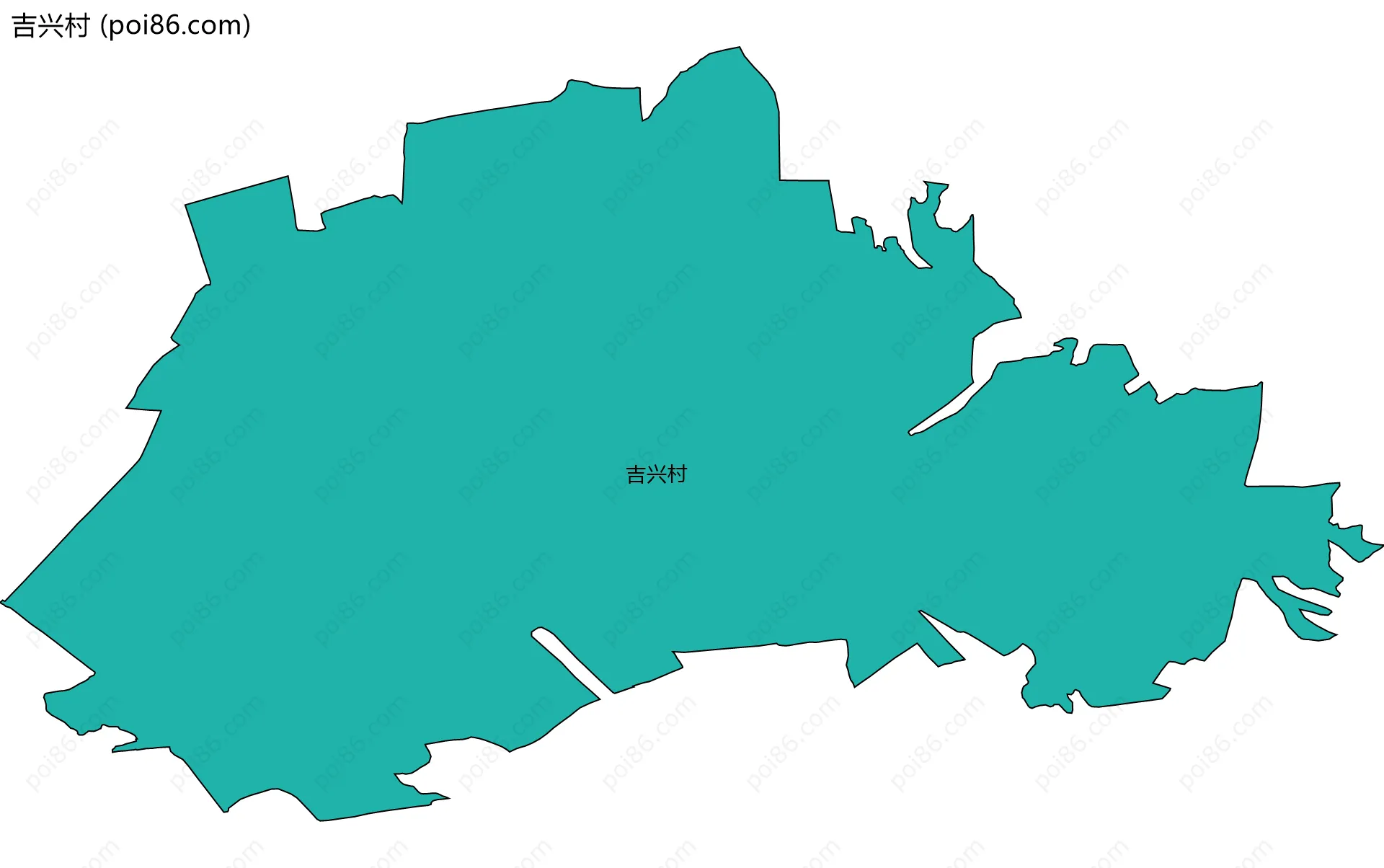 吉兴村边界地图