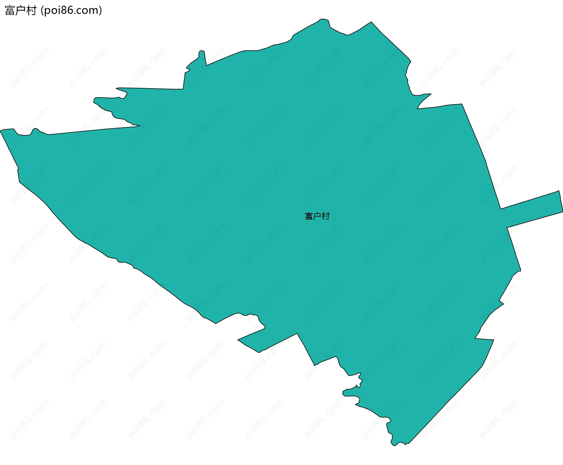 富户村边界地图