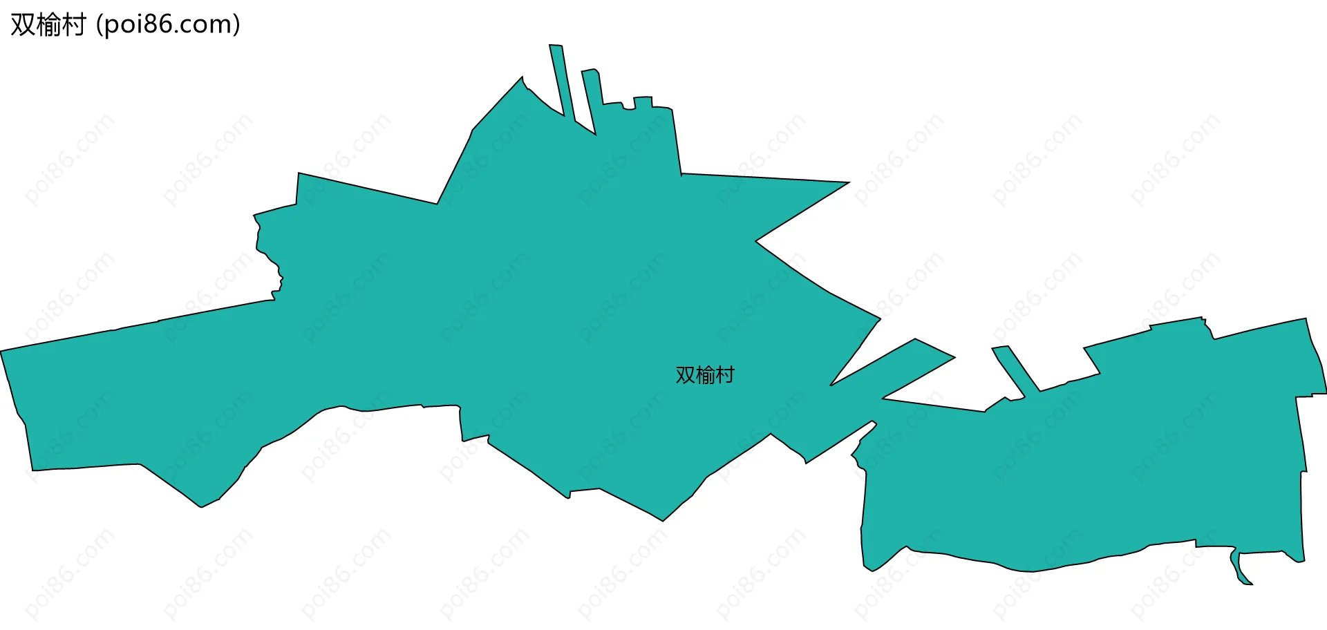 双榆村边界地图