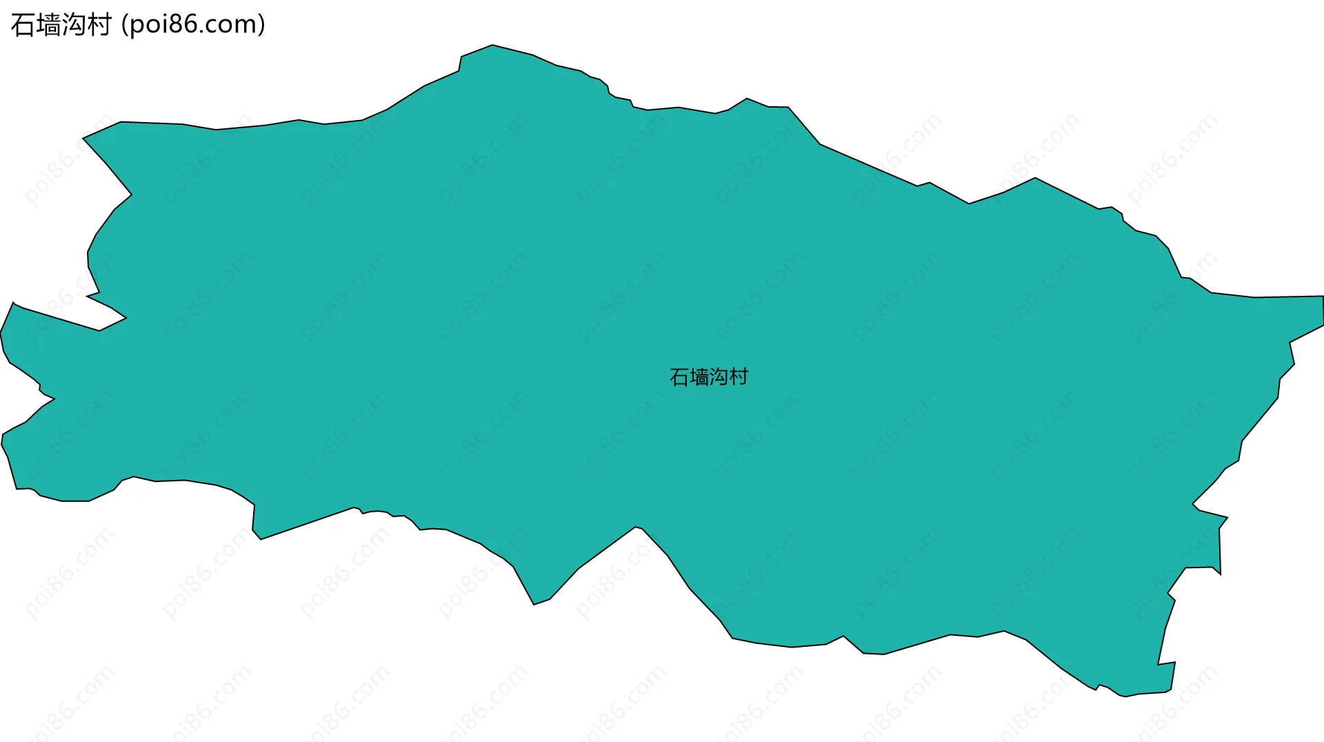 石墙沟村边界地图