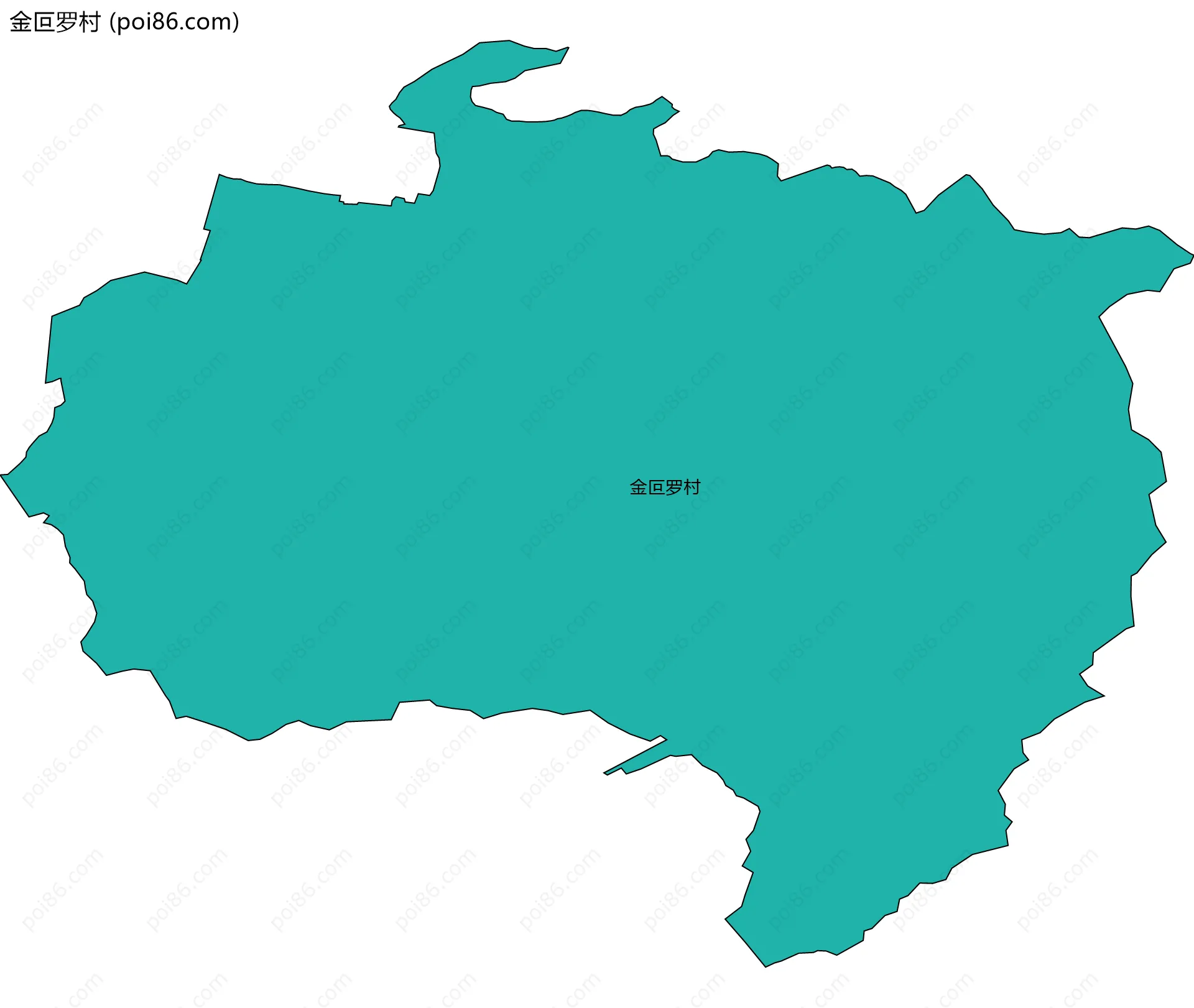 金叵罗村边界地图