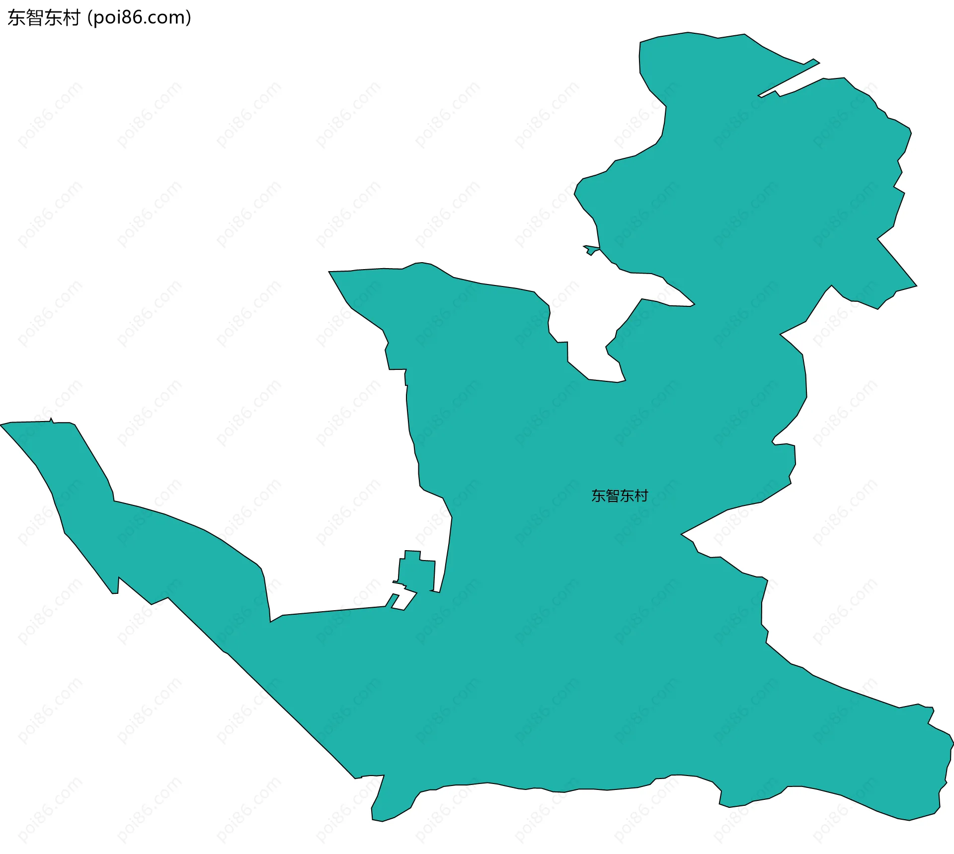 东智东村边界地图
