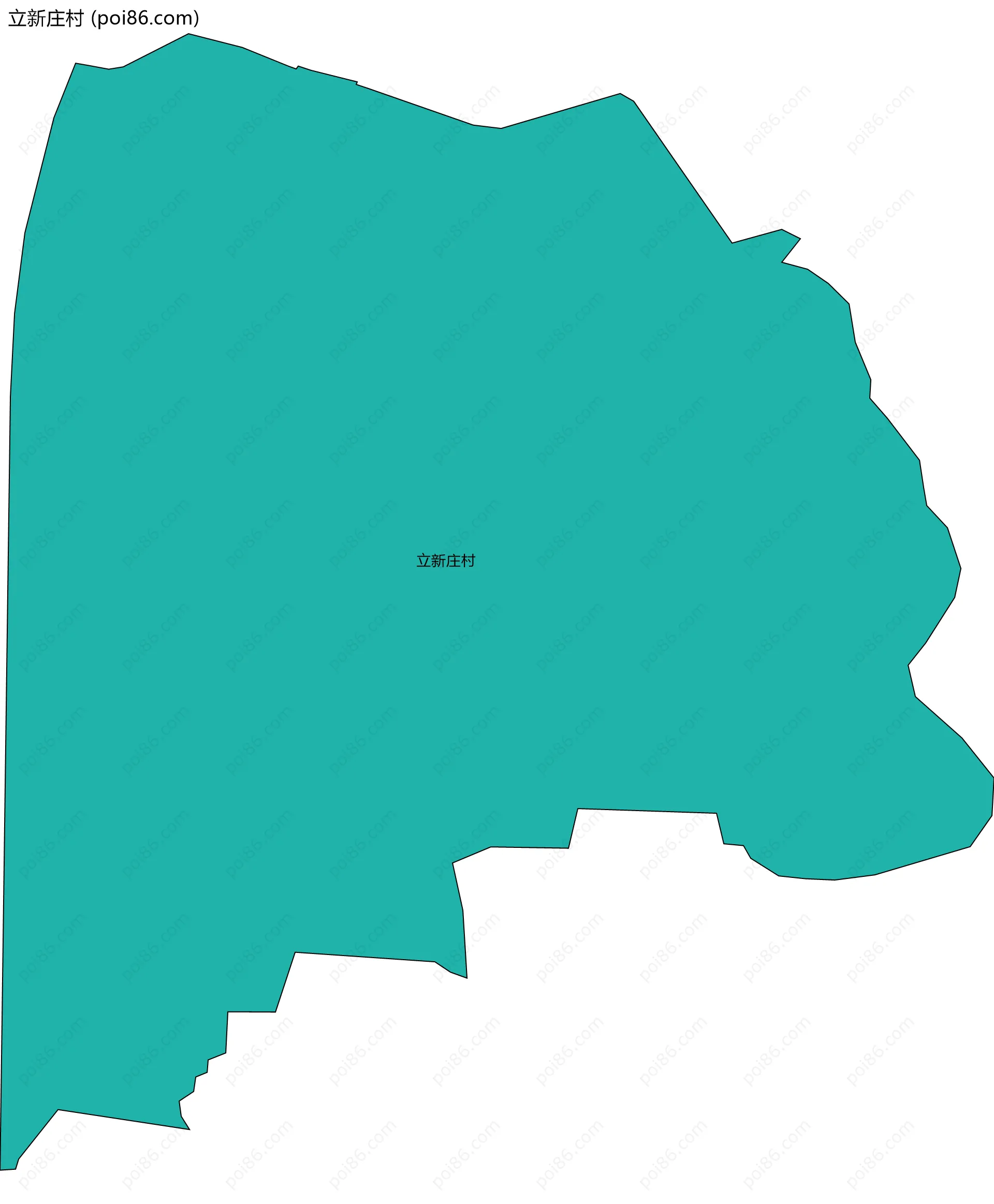 立新庄村边界地图