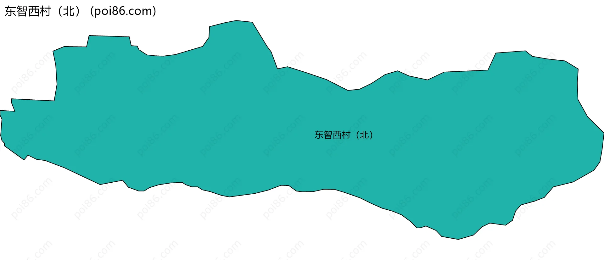 东智西村（北）边界地图