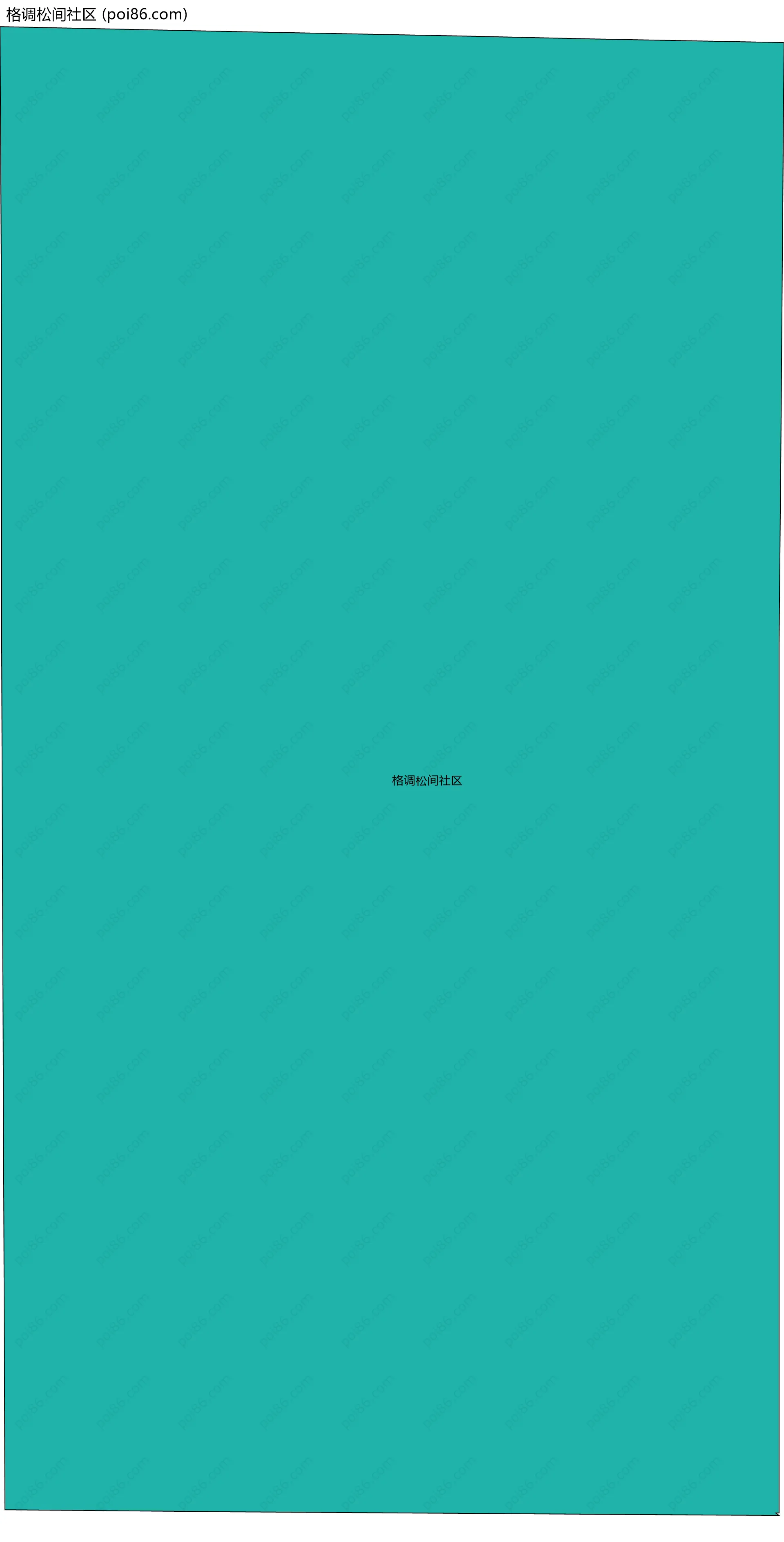 格调松间社区边界地图