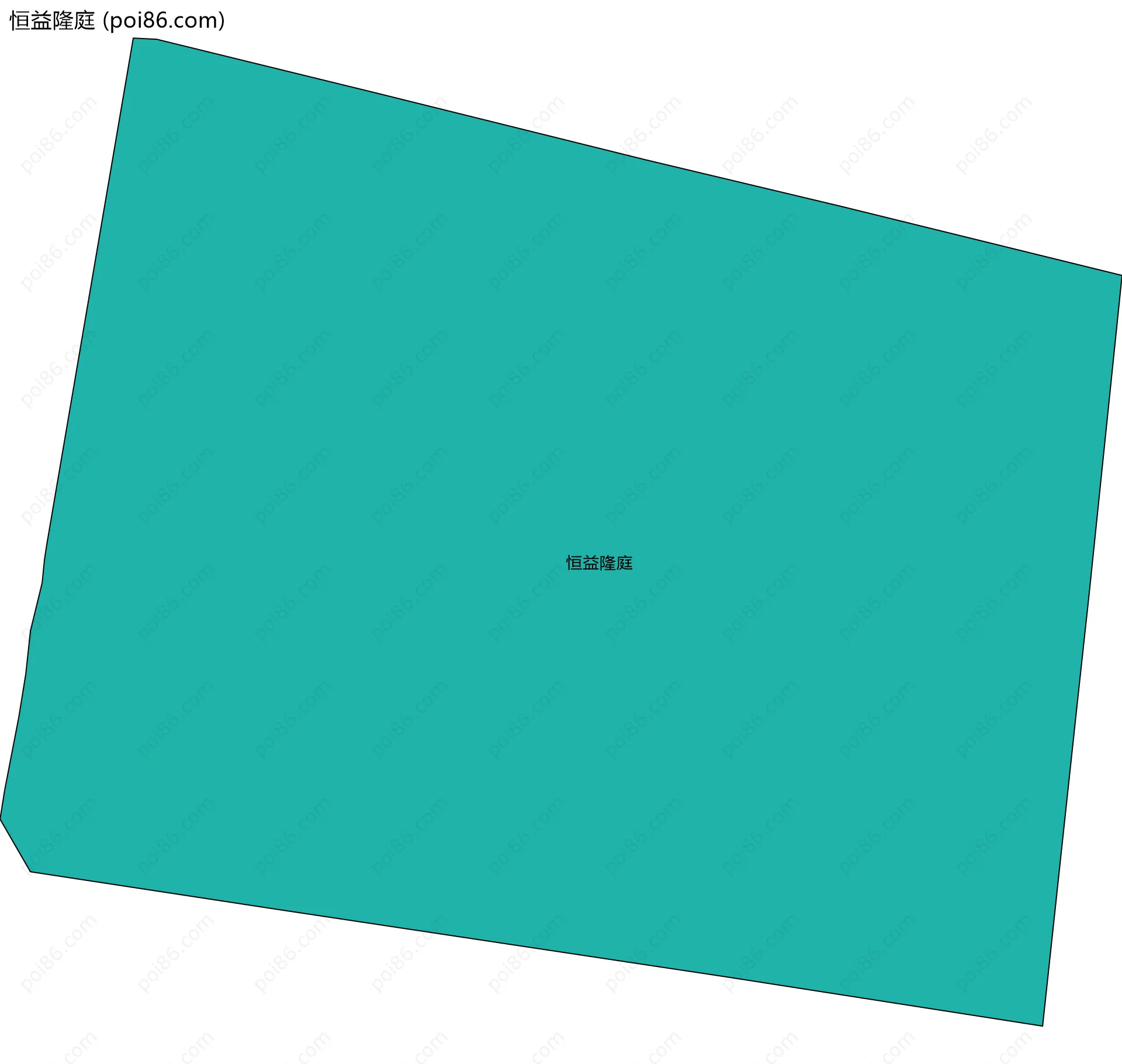 恒益隆庭边界地图