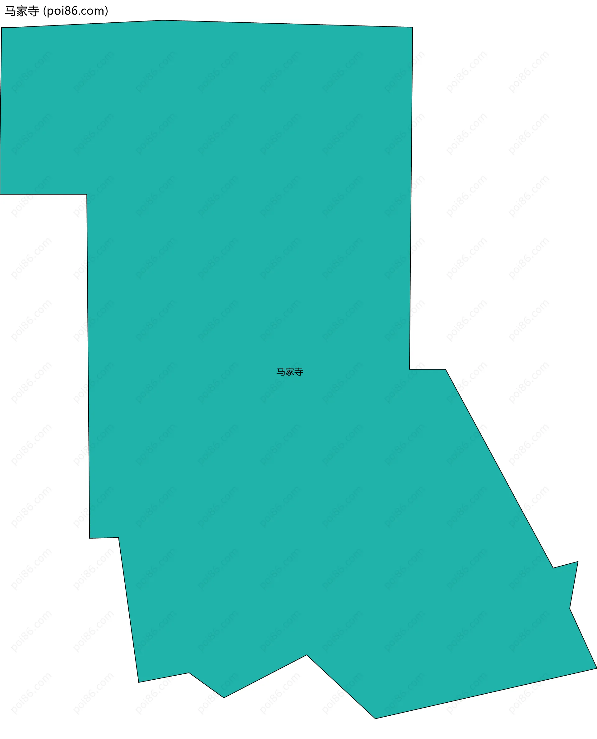 马家寺边界地图