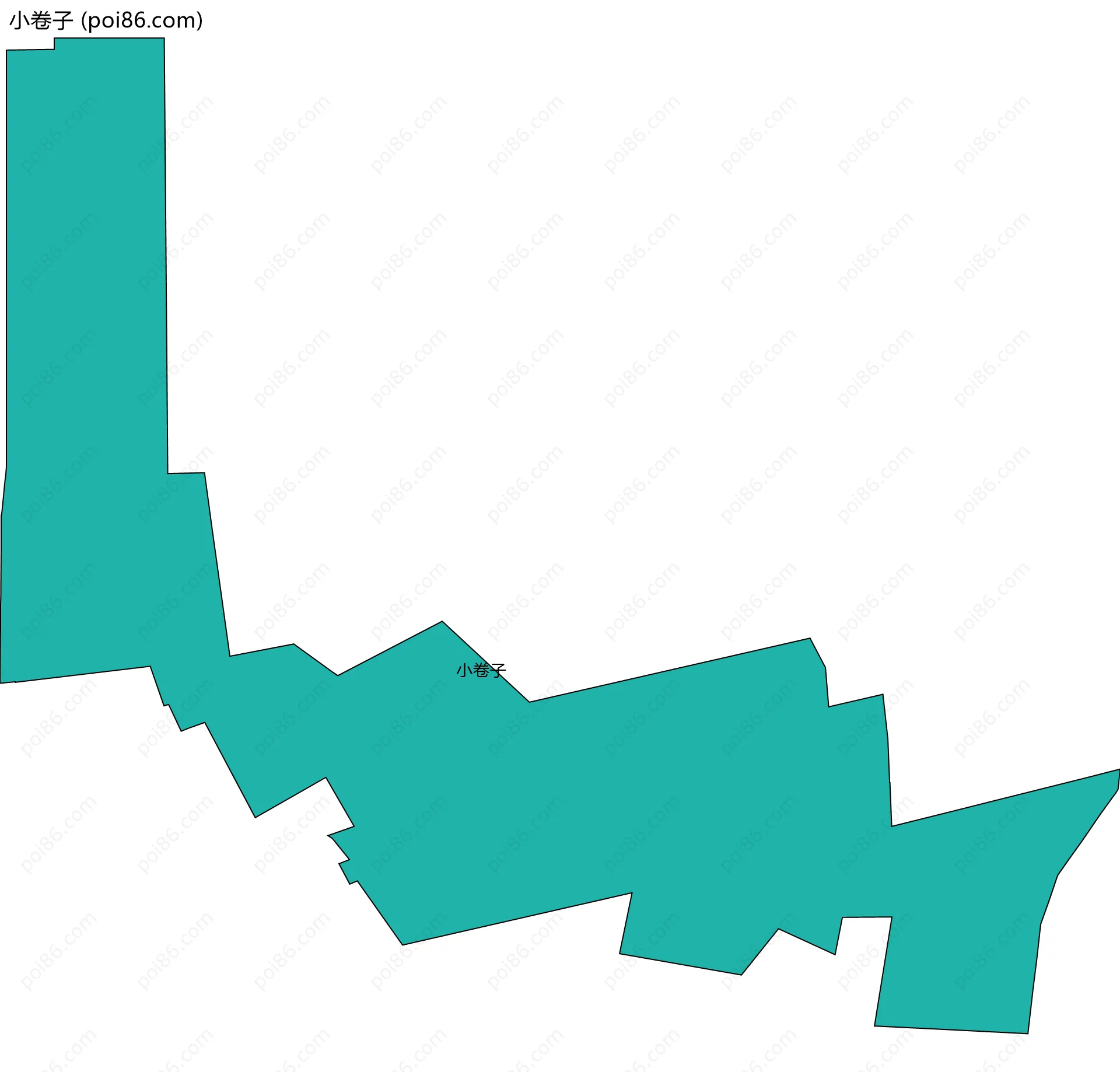 小卷子边界地图