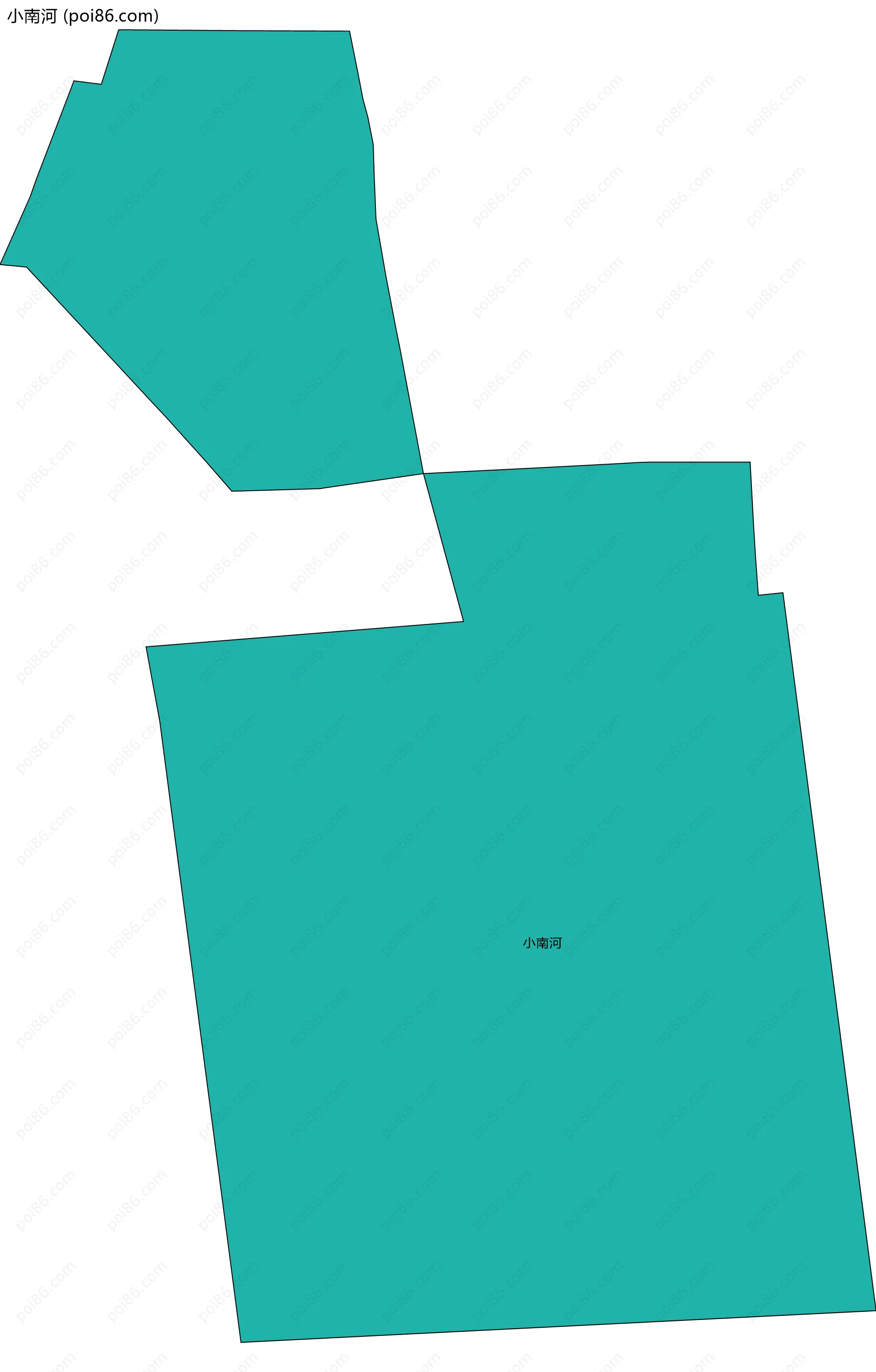 小南河边界地图