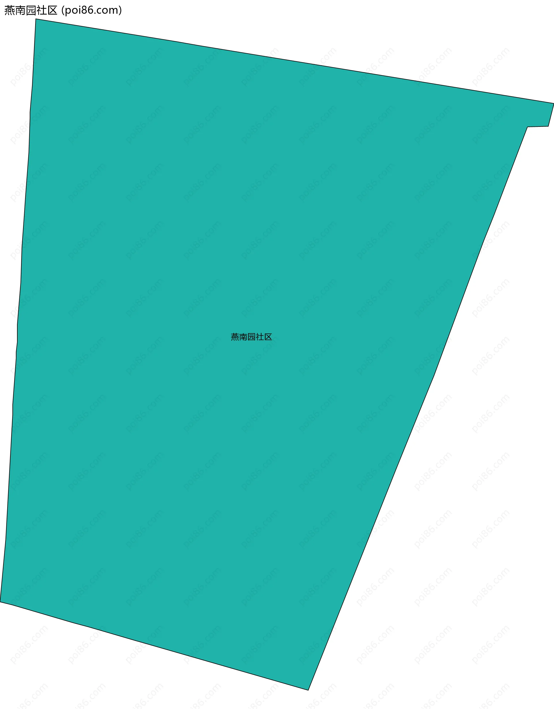 燕南园社区边界地图