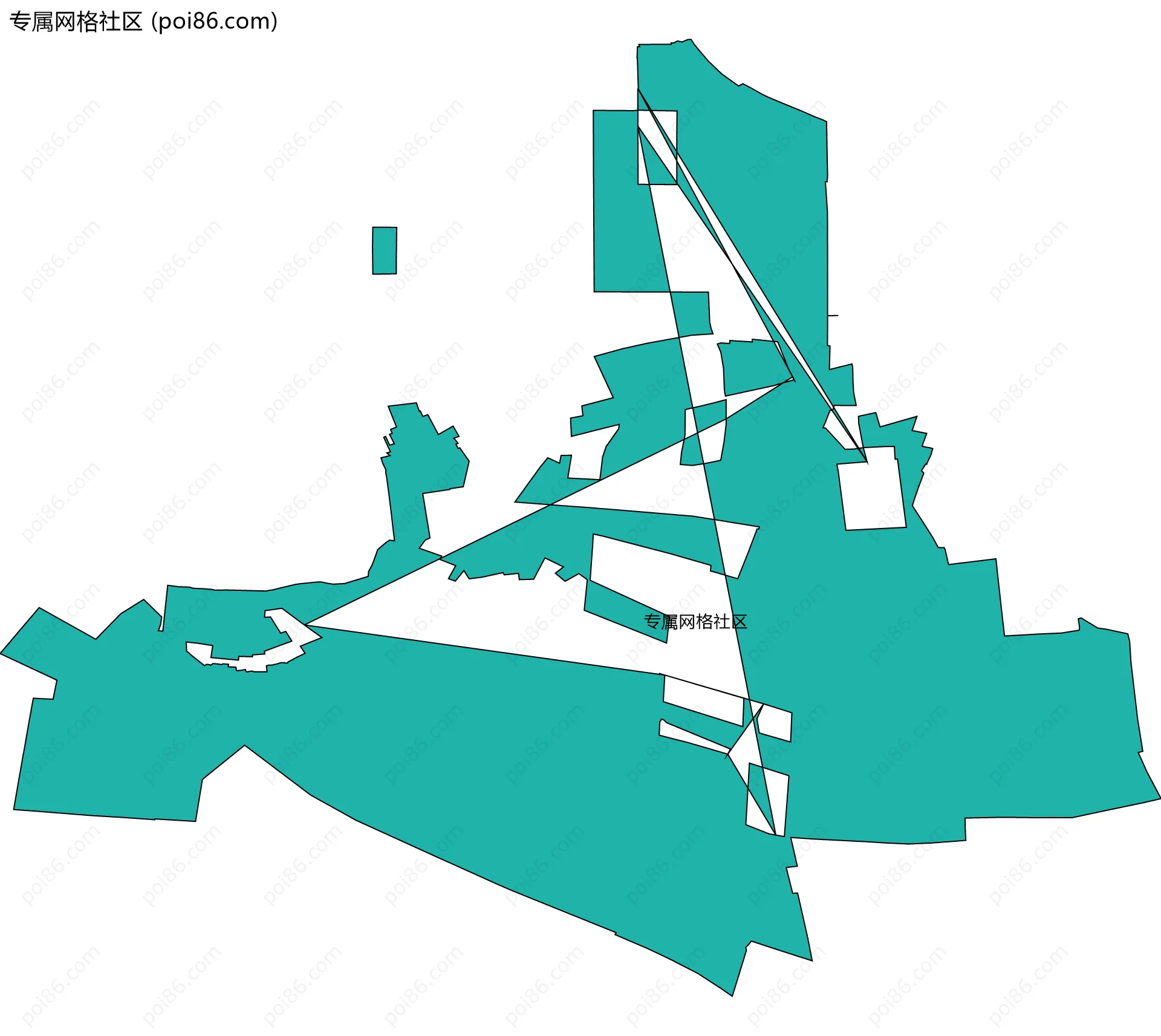 专属网格社区边界地图