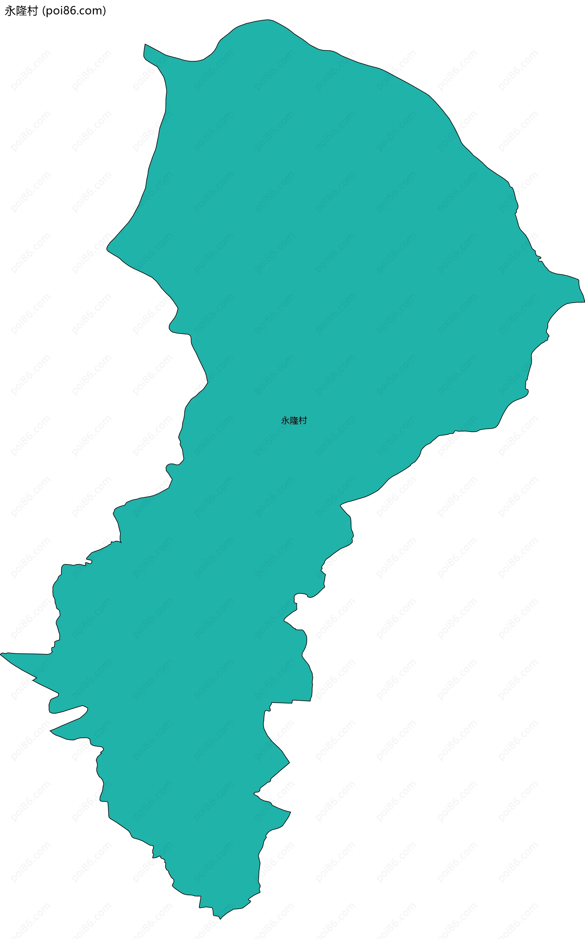 永隆村边界地图