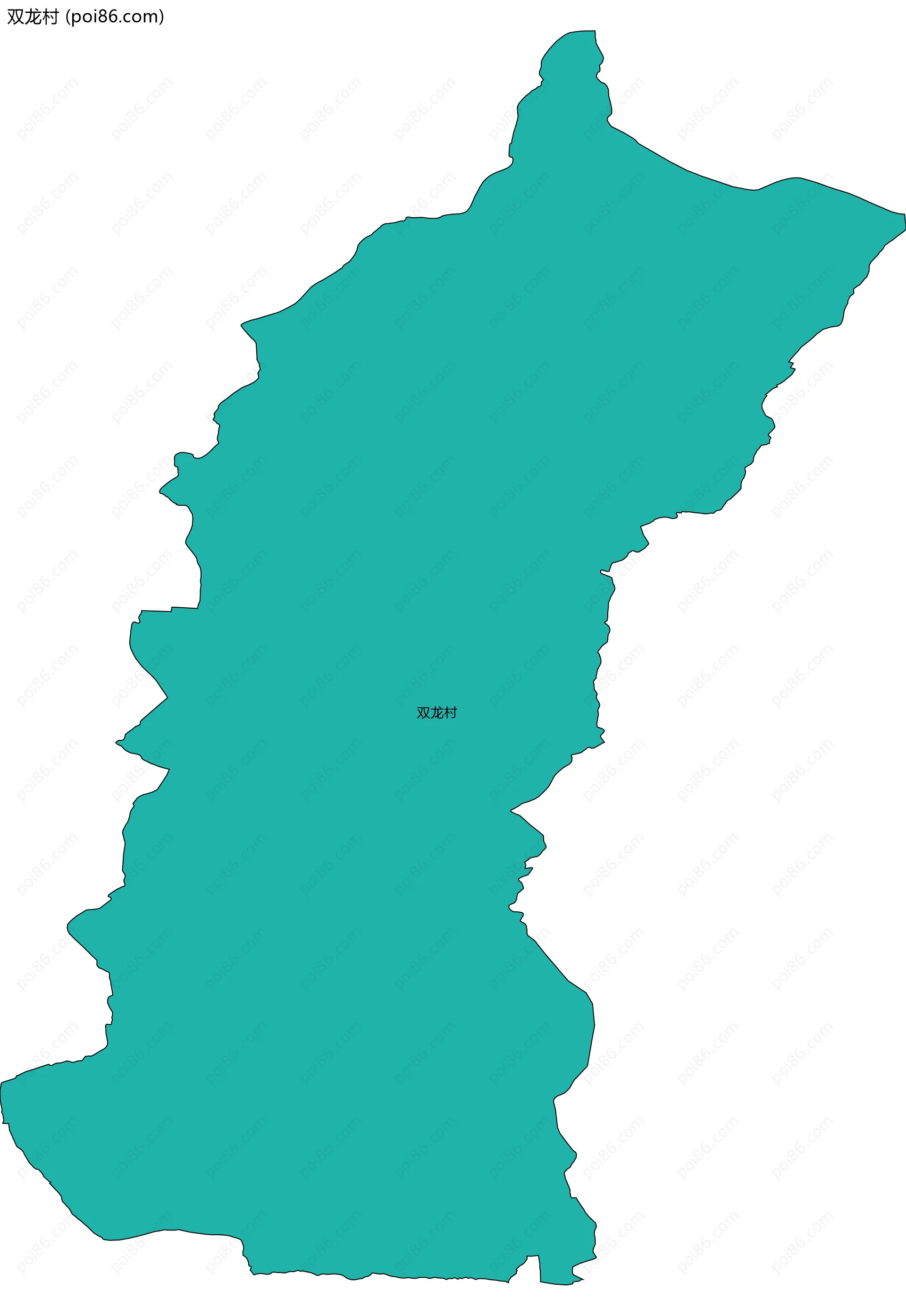 双龙村边界地图