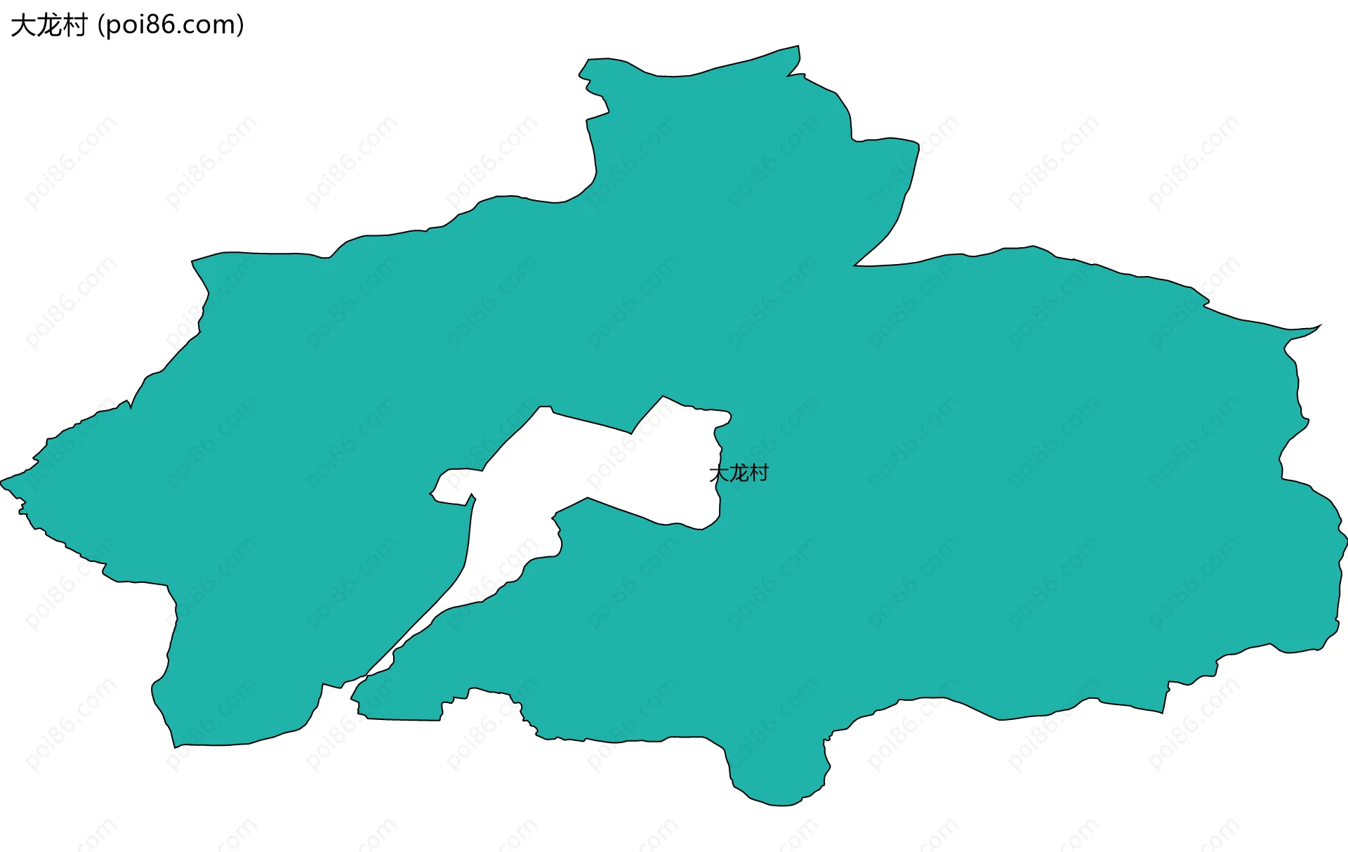 大龙村边界地图